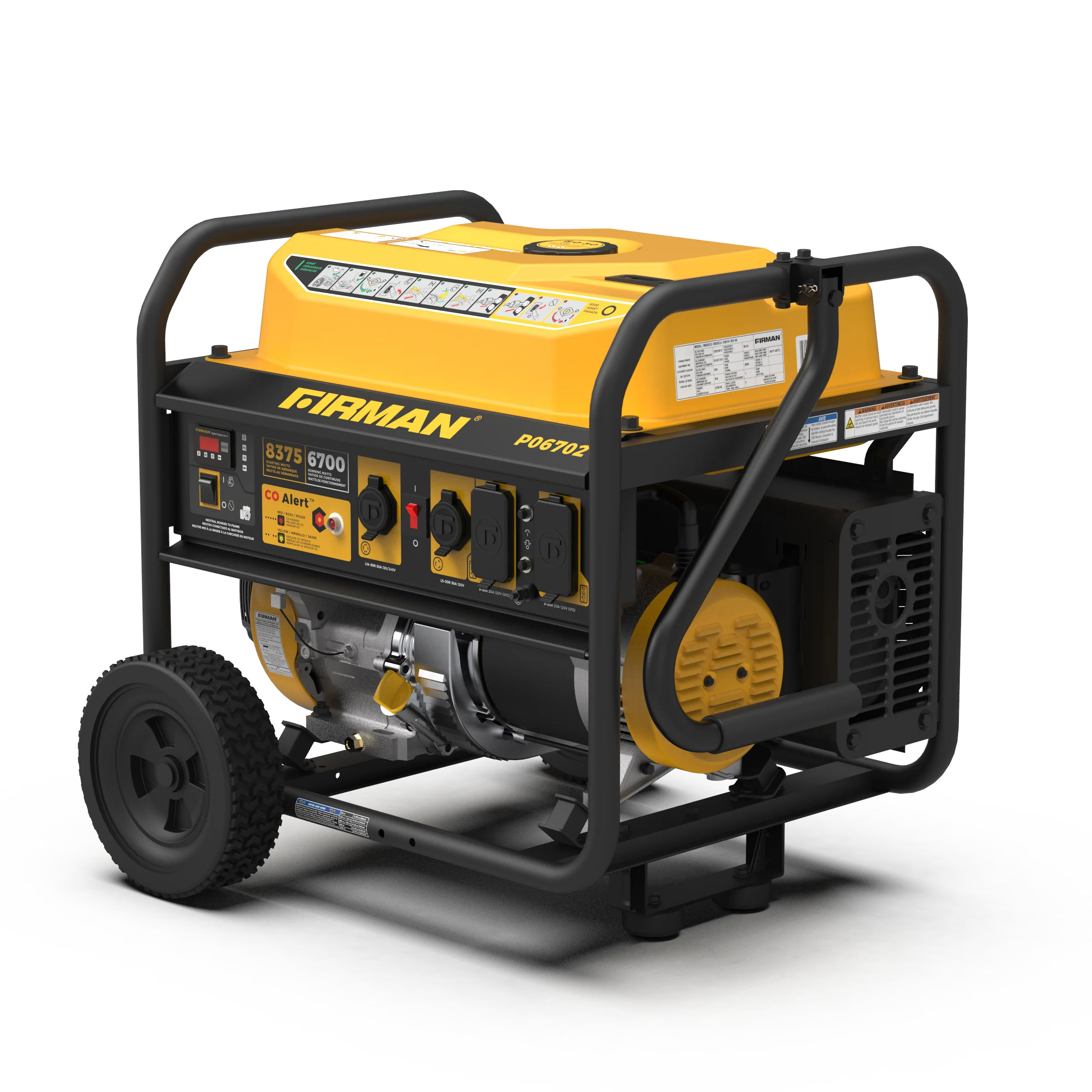 Gas Portable Generator 8375W Recoil Start 120/240V With CO Alert - Image 12