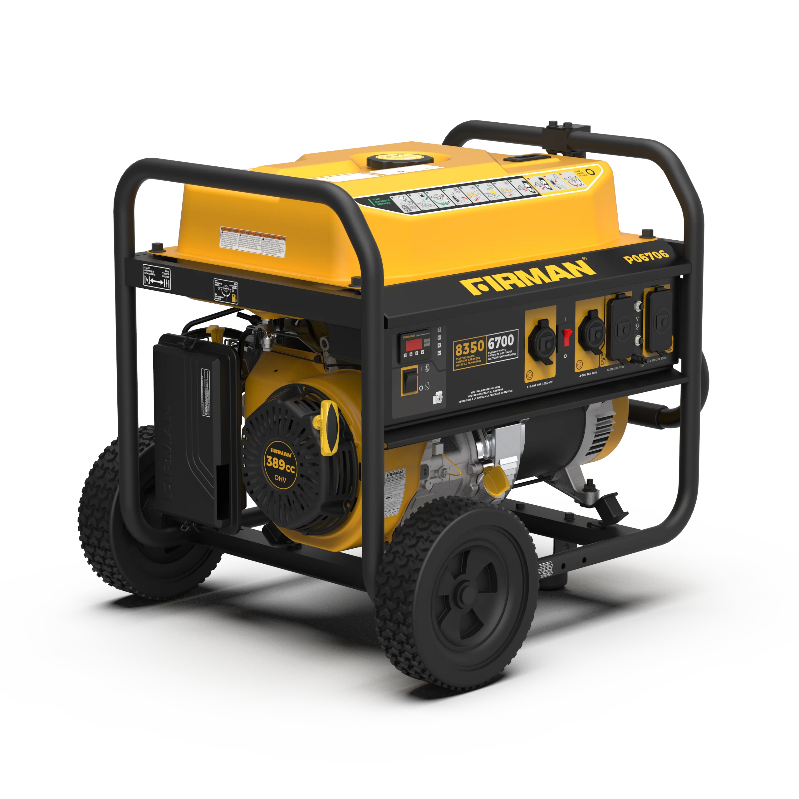 Gas Portable Generator 8350W Recoil Start 120/240V - Image 10
