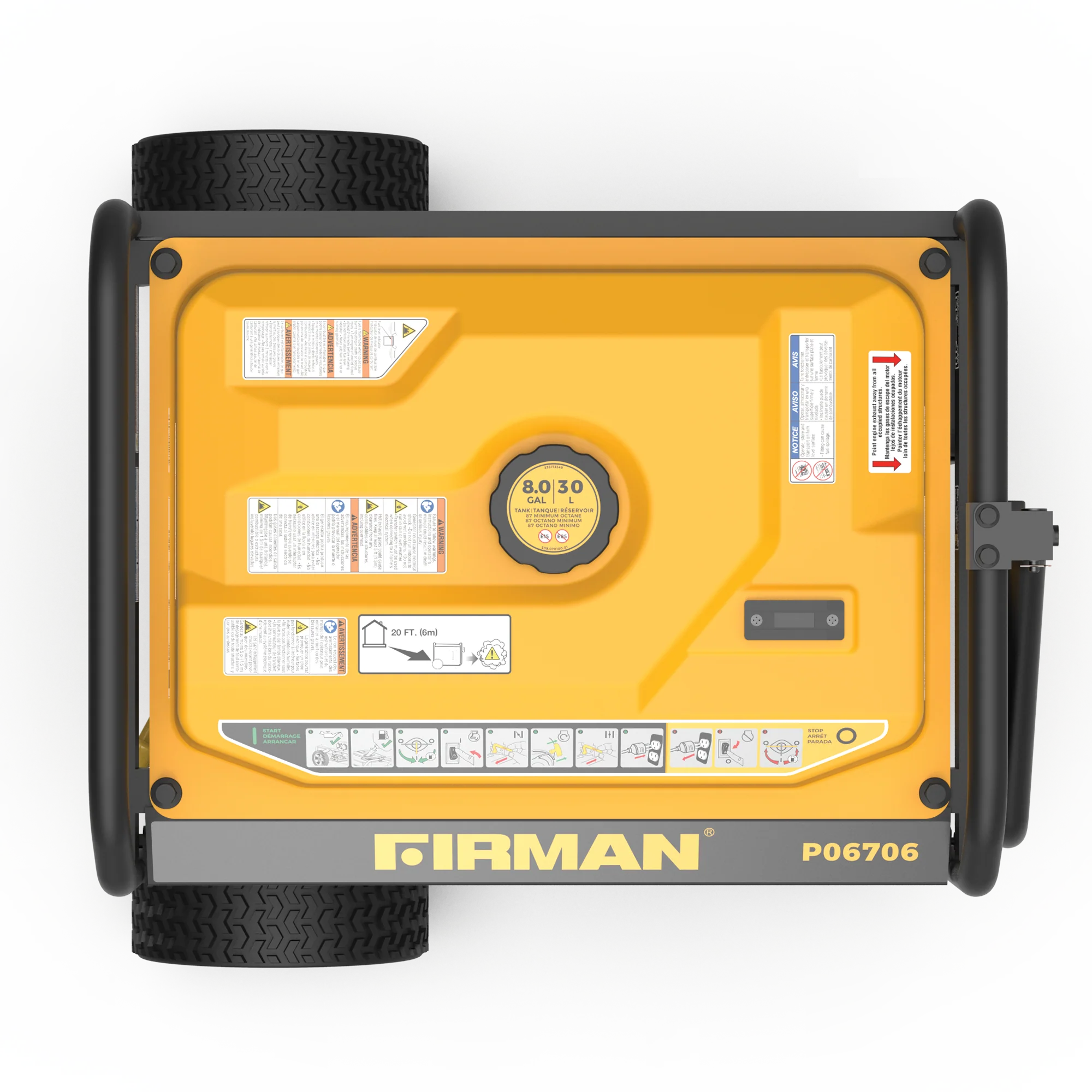Gas Portable Generator 8350W Recoil Start 120/240V - Image 12