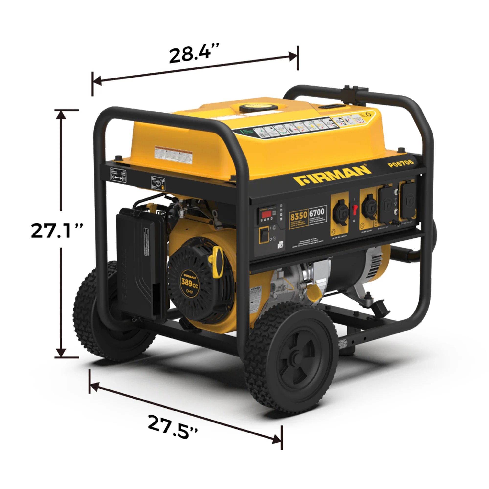 Gas Portable Generator 8350W Recoil Start 120/240V - Image 14
