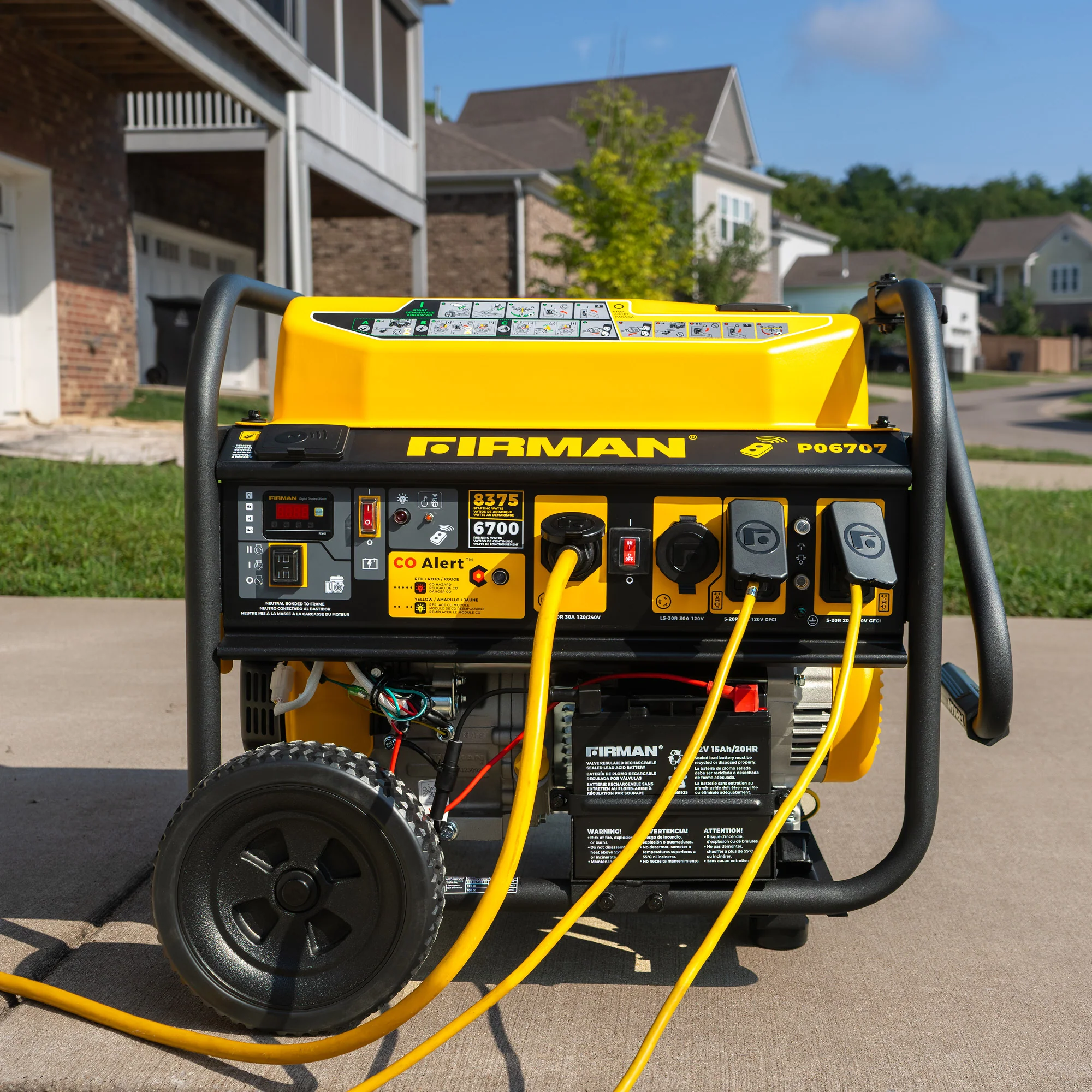 GAS PORTABLE GENERATOR 8375W REMOTE START 120/240V - Image 13