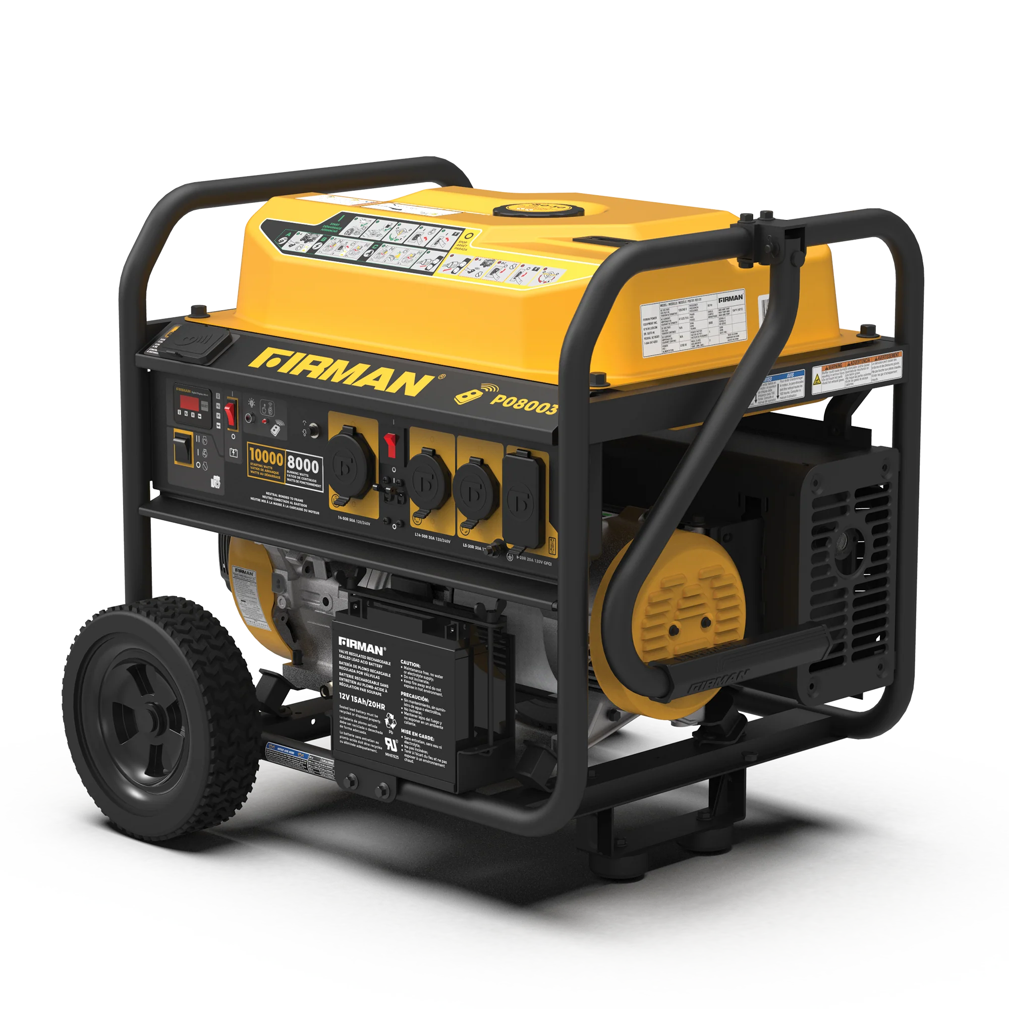 Gas Portable Generator 10000W Remote Start 120/240V - Image 7