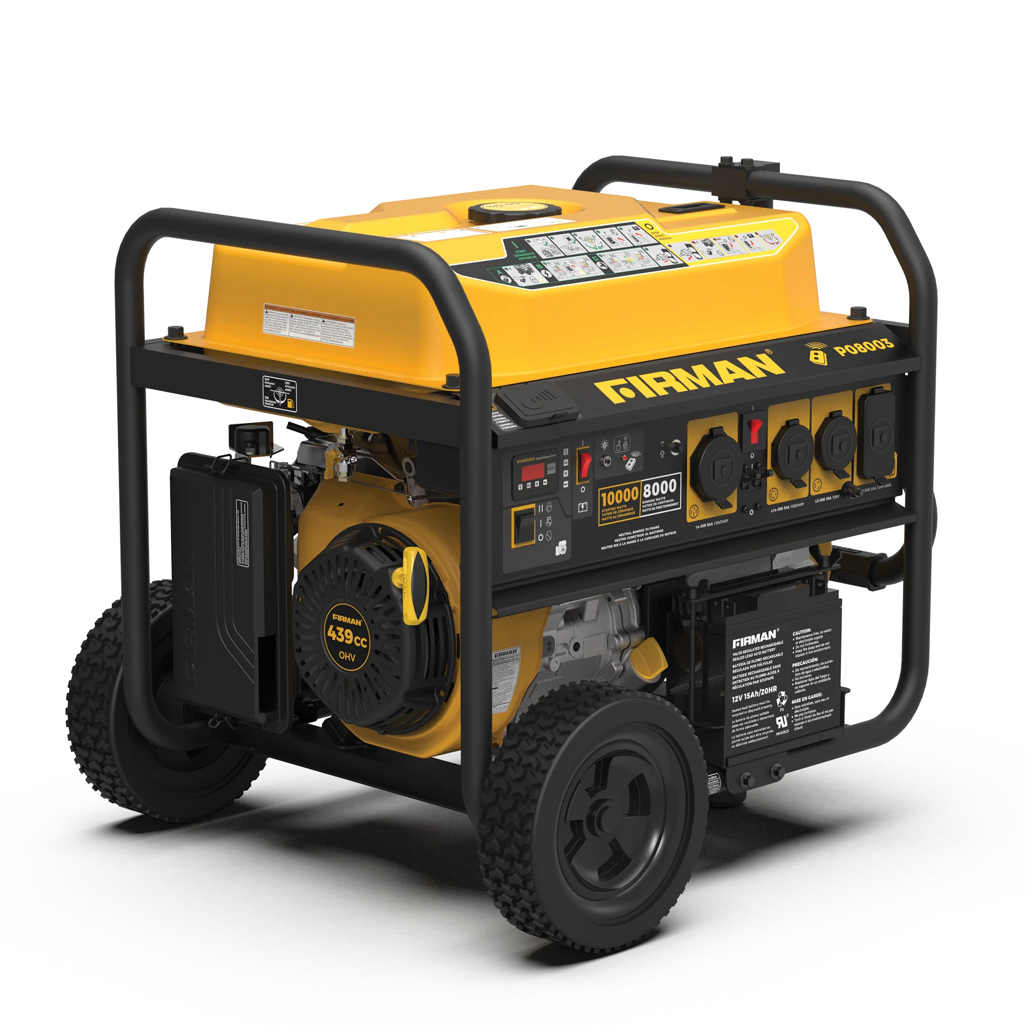 Gas Portable Generator 10000W Remote Start 120/240V - Image 8