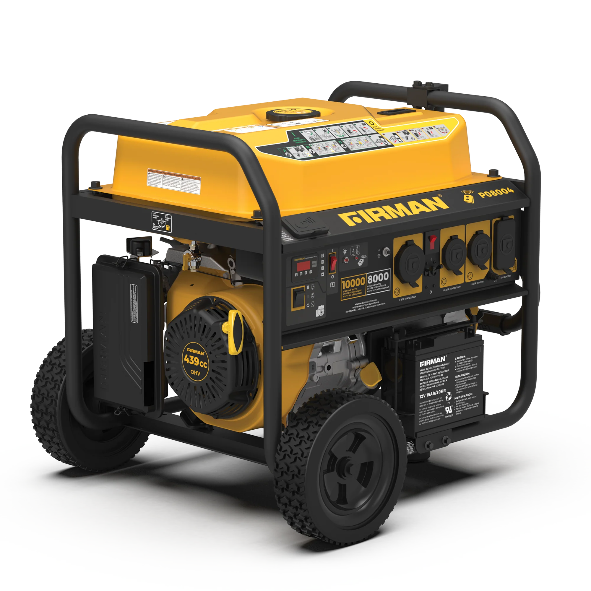 Gas Portable Generator 10000W Remote Start 120/240V - Image 13