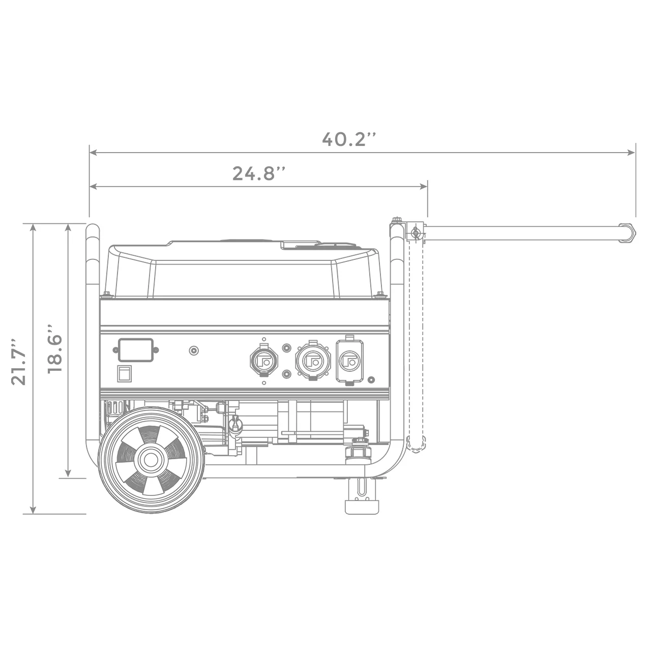 Gas Portable Generator 10000W Remote Start 120/240V - Image 15