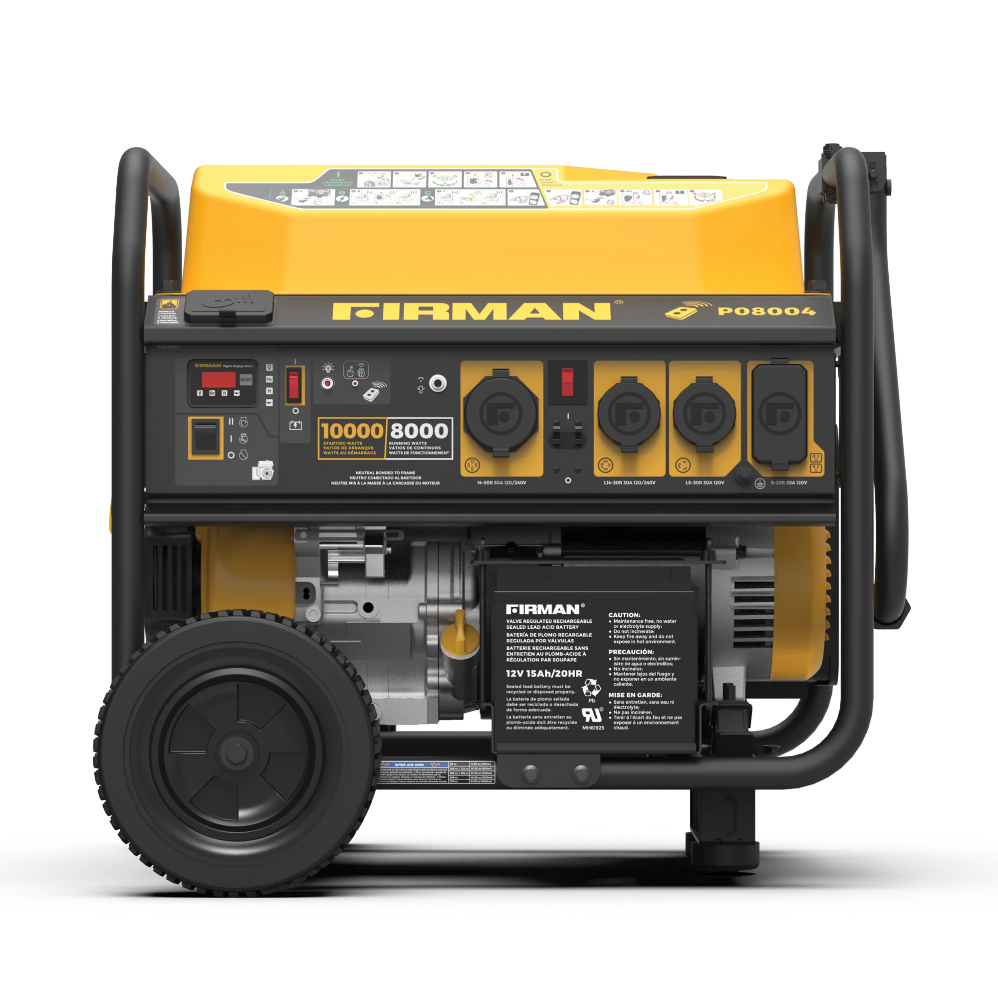 Gas Portable Generator 10000W Remote Start 120/240V - Image 6