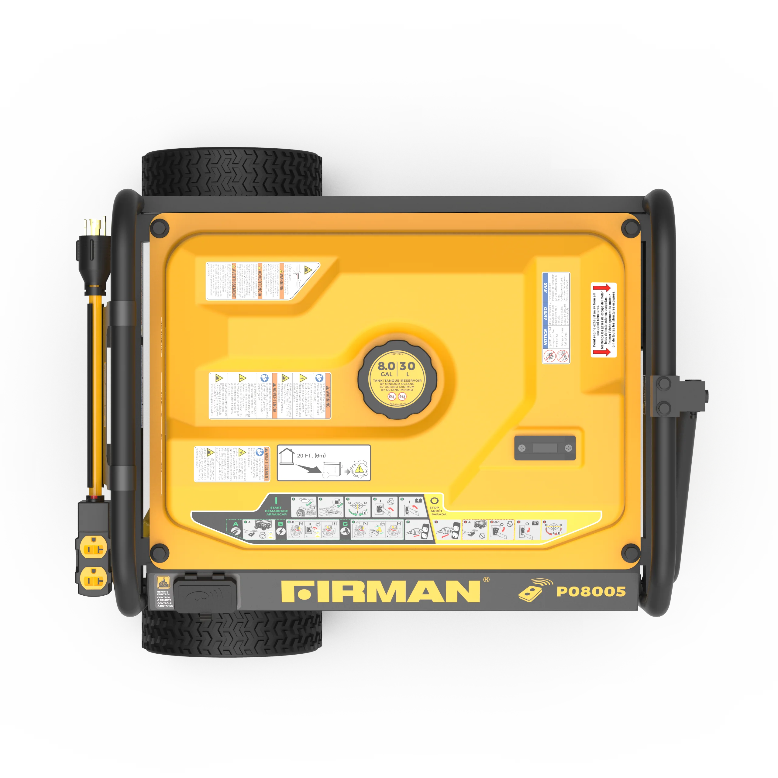 Gas Portable Generator 10000W  Remote Start 120/240V - Image 11