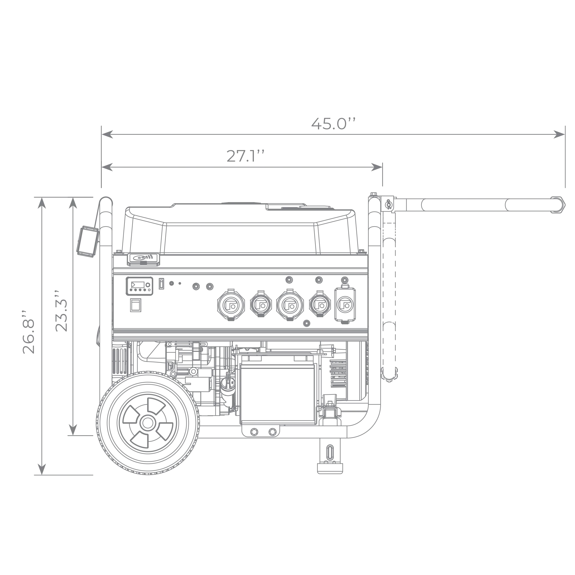 Gas Portable Generator 10000W  Remote Start 120/240V - Image 16