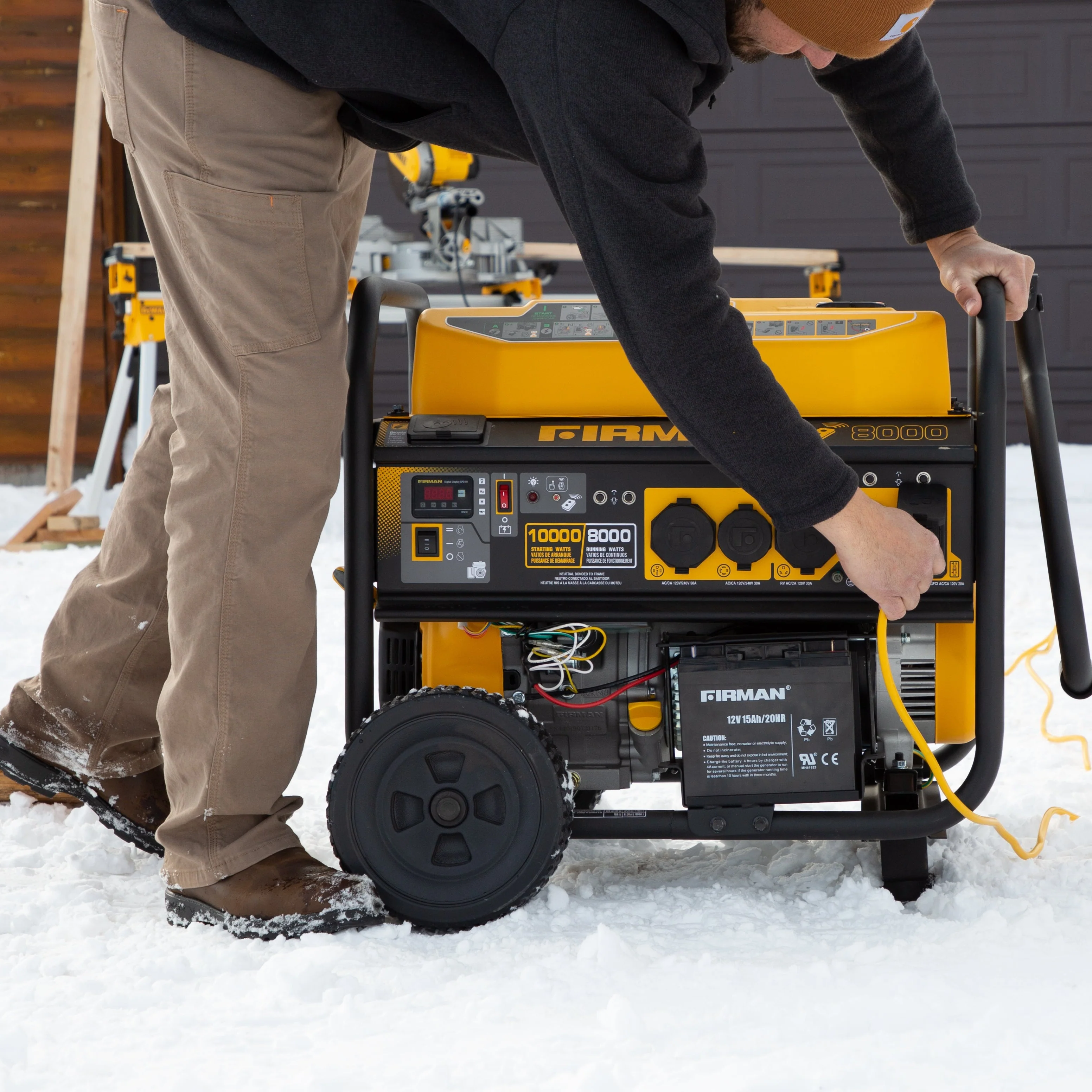 Gas Portable Generator 10000W  Remote Start 120/240V - Image 3