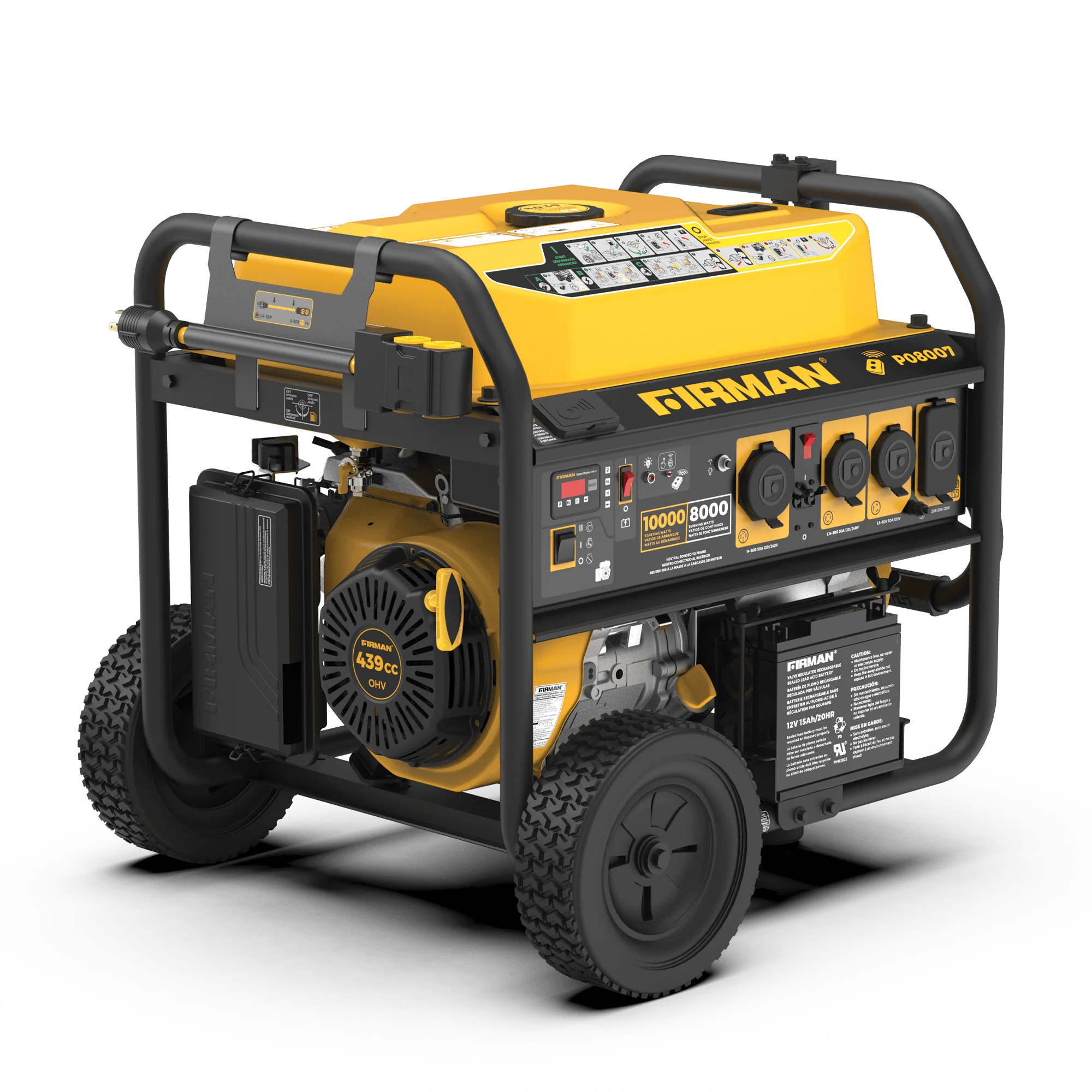 Gas Portable Generator 10000W Remote Start 120/240V - Image 12