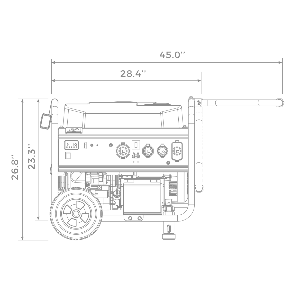Gas Portable Generator 10000W Remote Start 120/240V - Image 14