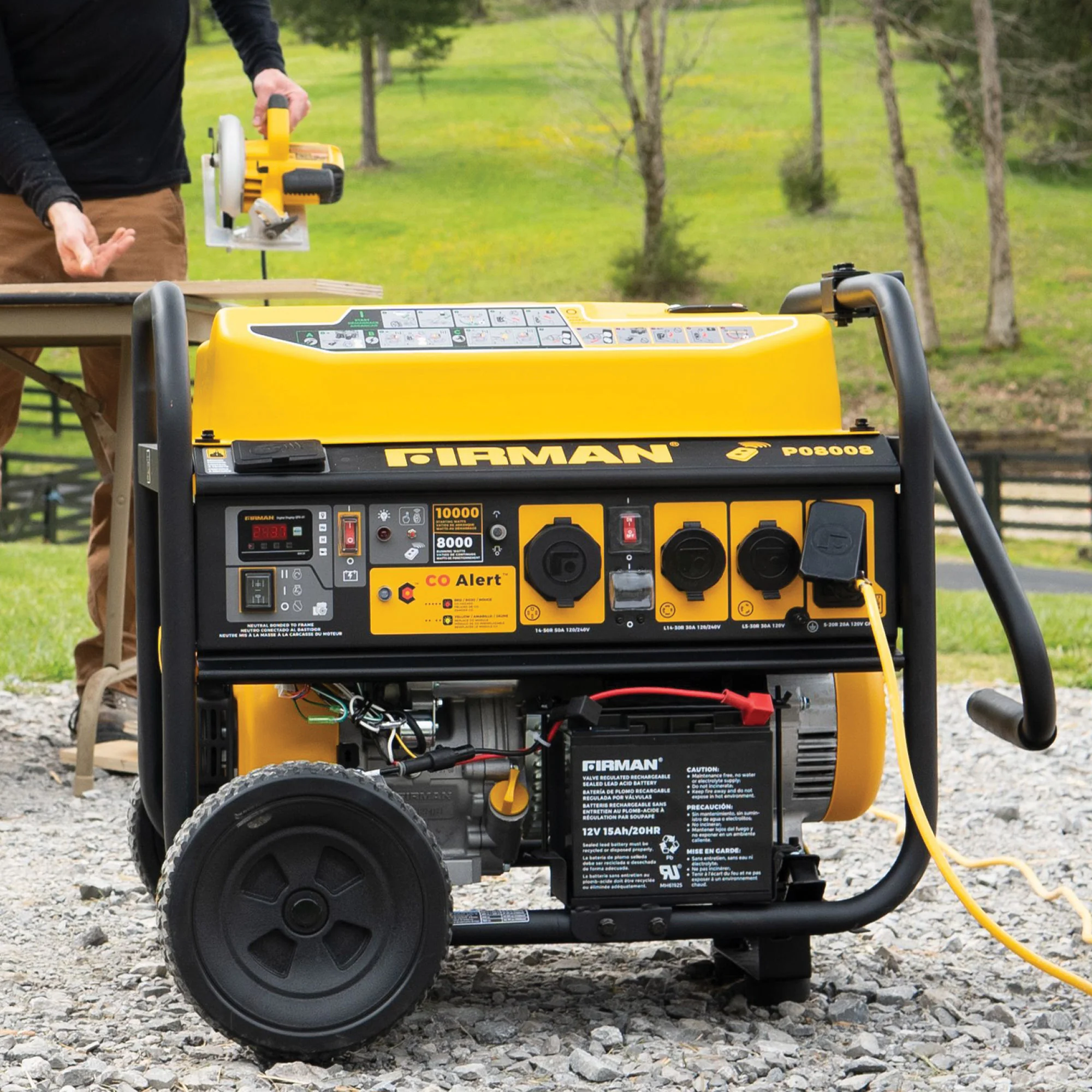 Gas Portable Generator 10000W Remote Start 120/240V with CO Alert - Image 12
