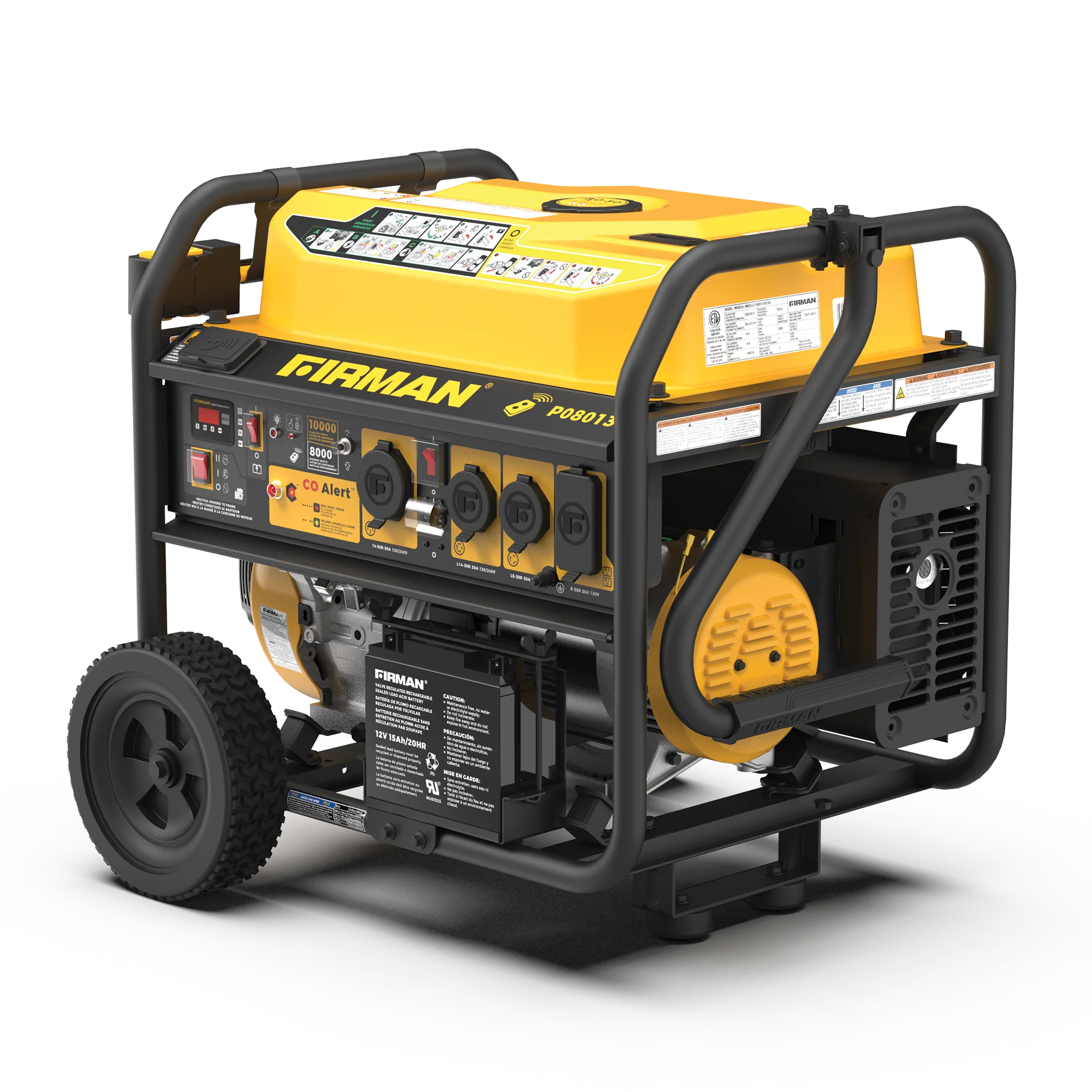 Gas Portable Generator 10000W Remote Start 120/240V with CO alert - Image 8
