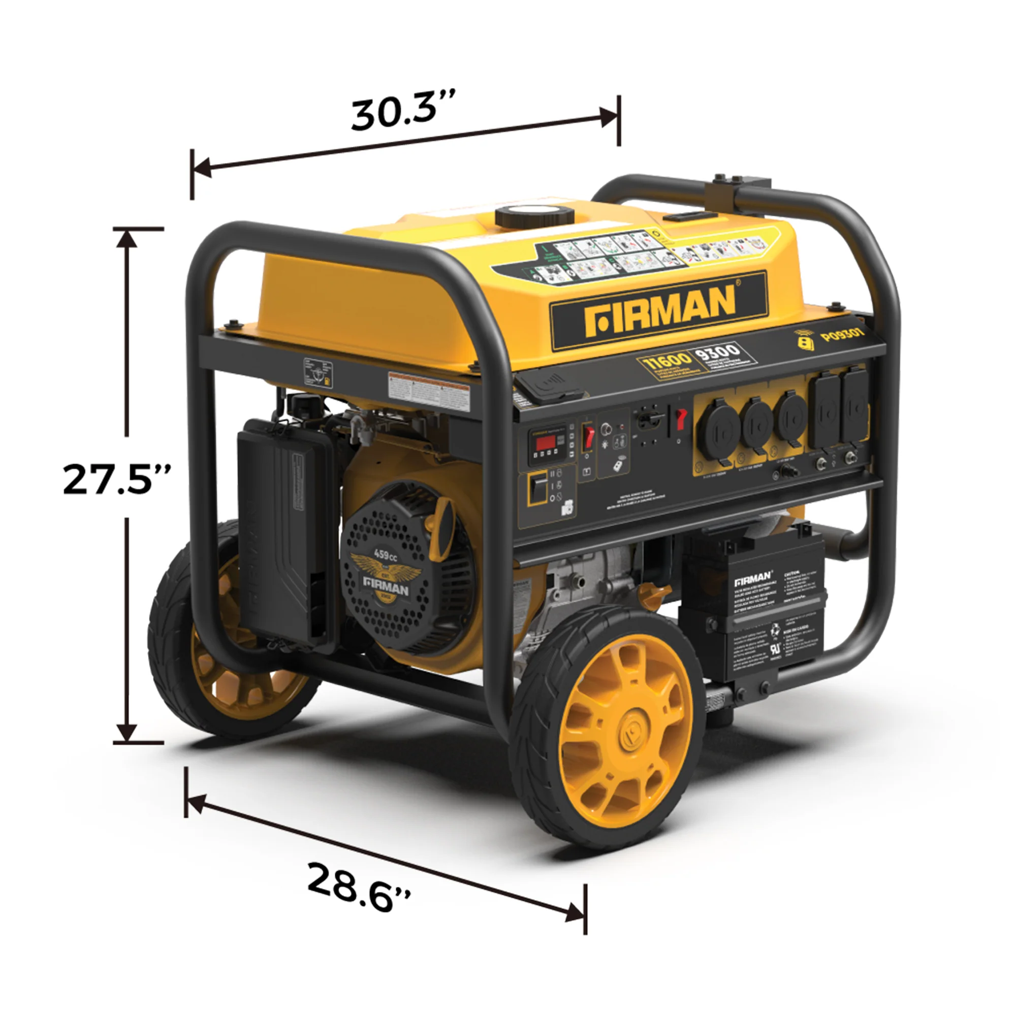Gas Portable Generator 11600W Remote Start 120/240V - Image 5