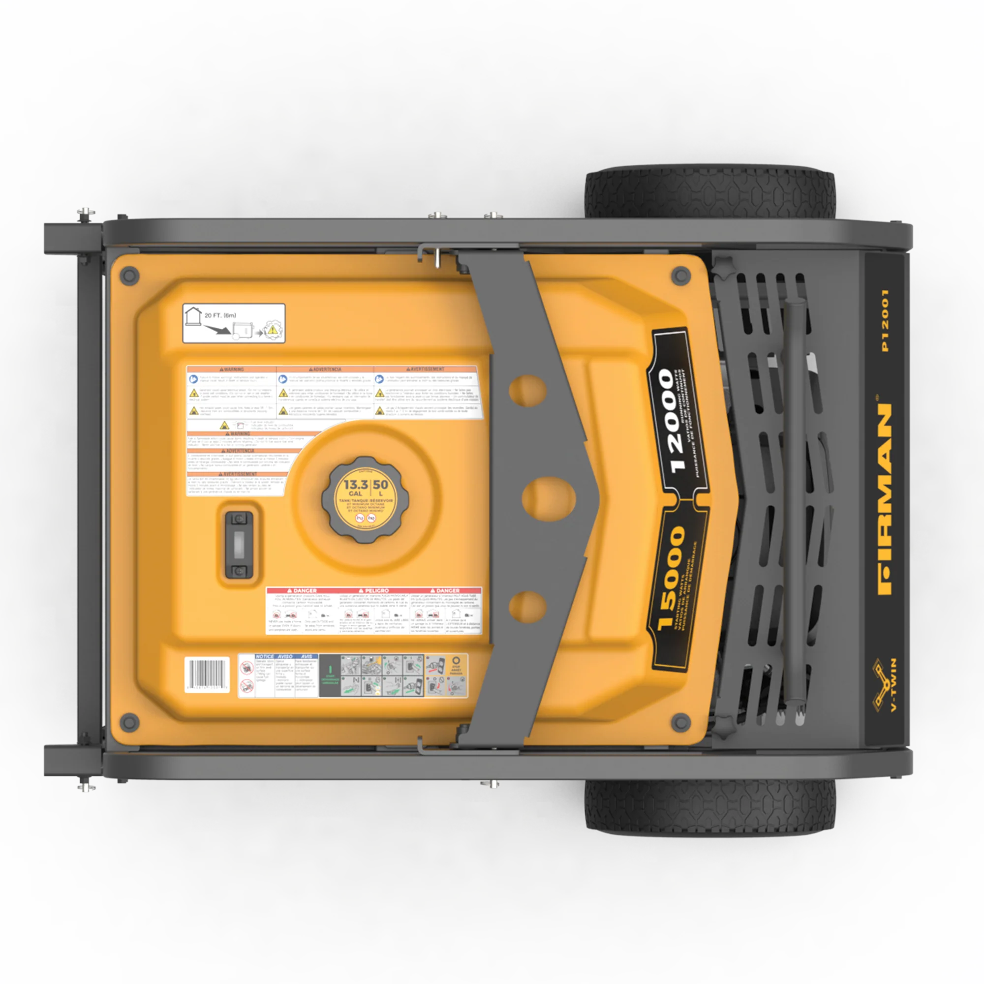 Gas Portable Generator 15000W Electric Start 120/240V - Image 6