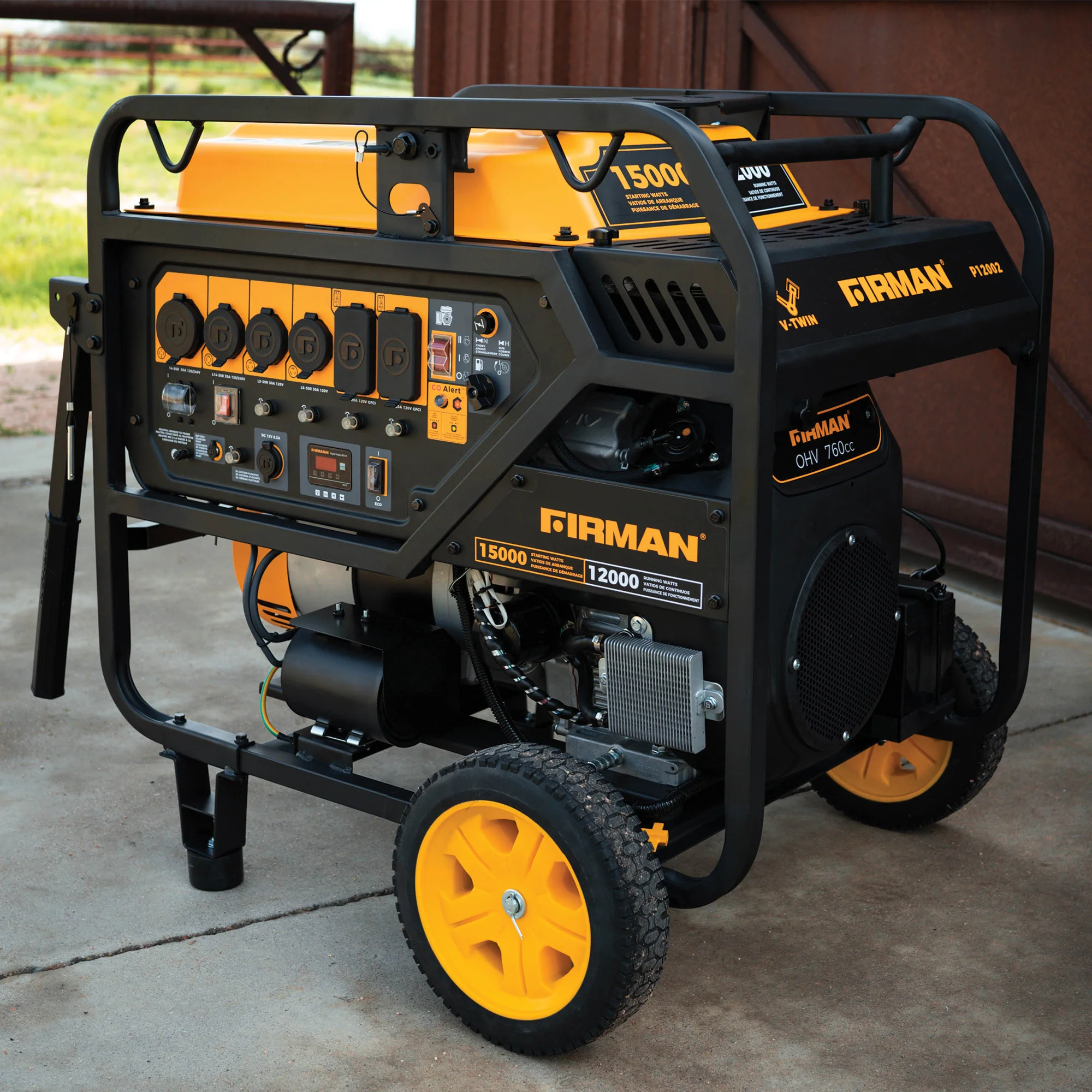 Gas Portable Generator 15000W Electric Start 120/240V with CO Alert - Image 13