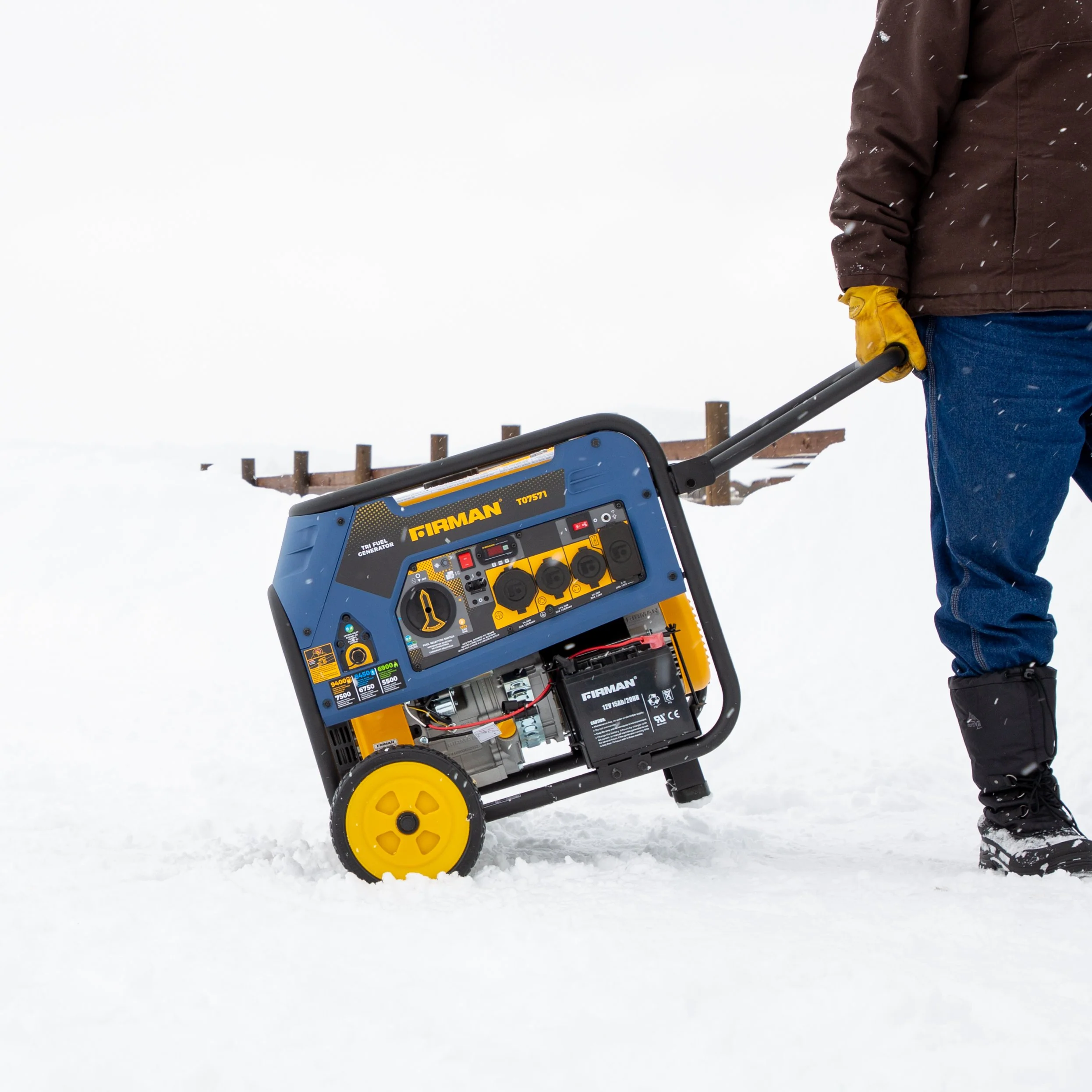 Tri Fuel 7500W Portable Generator Electric Start 120/240V - Image 14