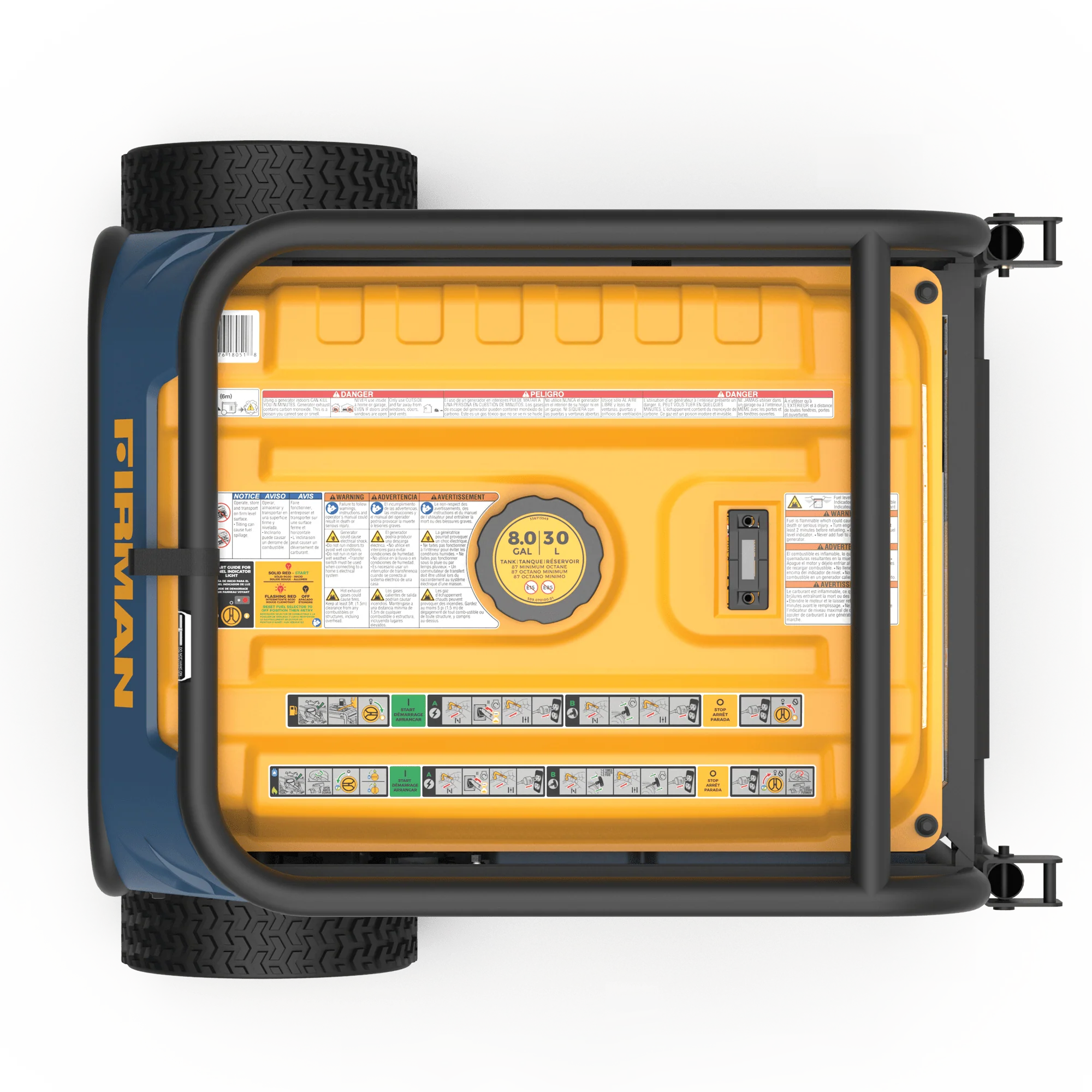 Tri Fuel Portable Generator 8000W Electric Start 120/240V - Image 11