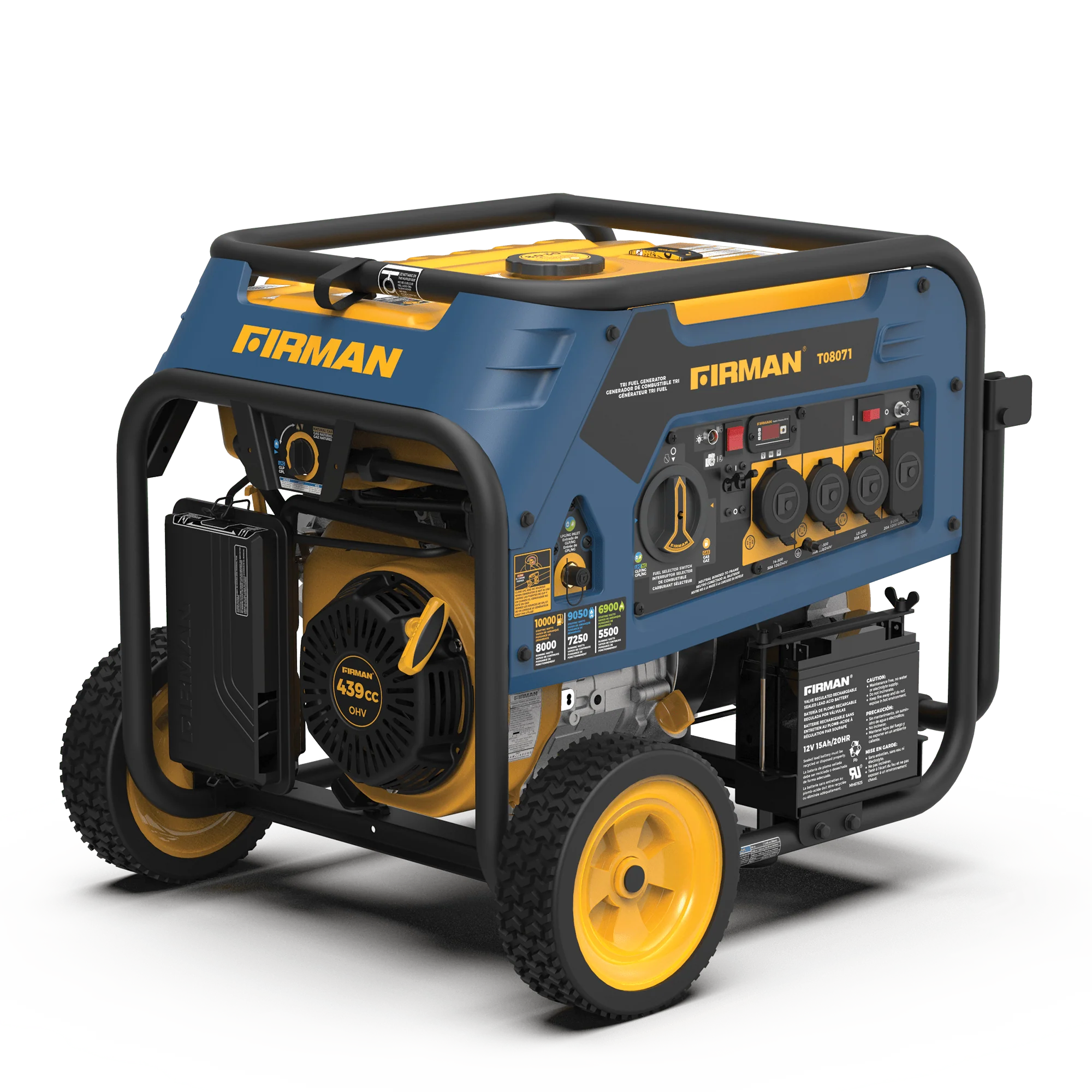Tri Fuel Portable Generator 8000W Electric Start 120/240V - Image 14