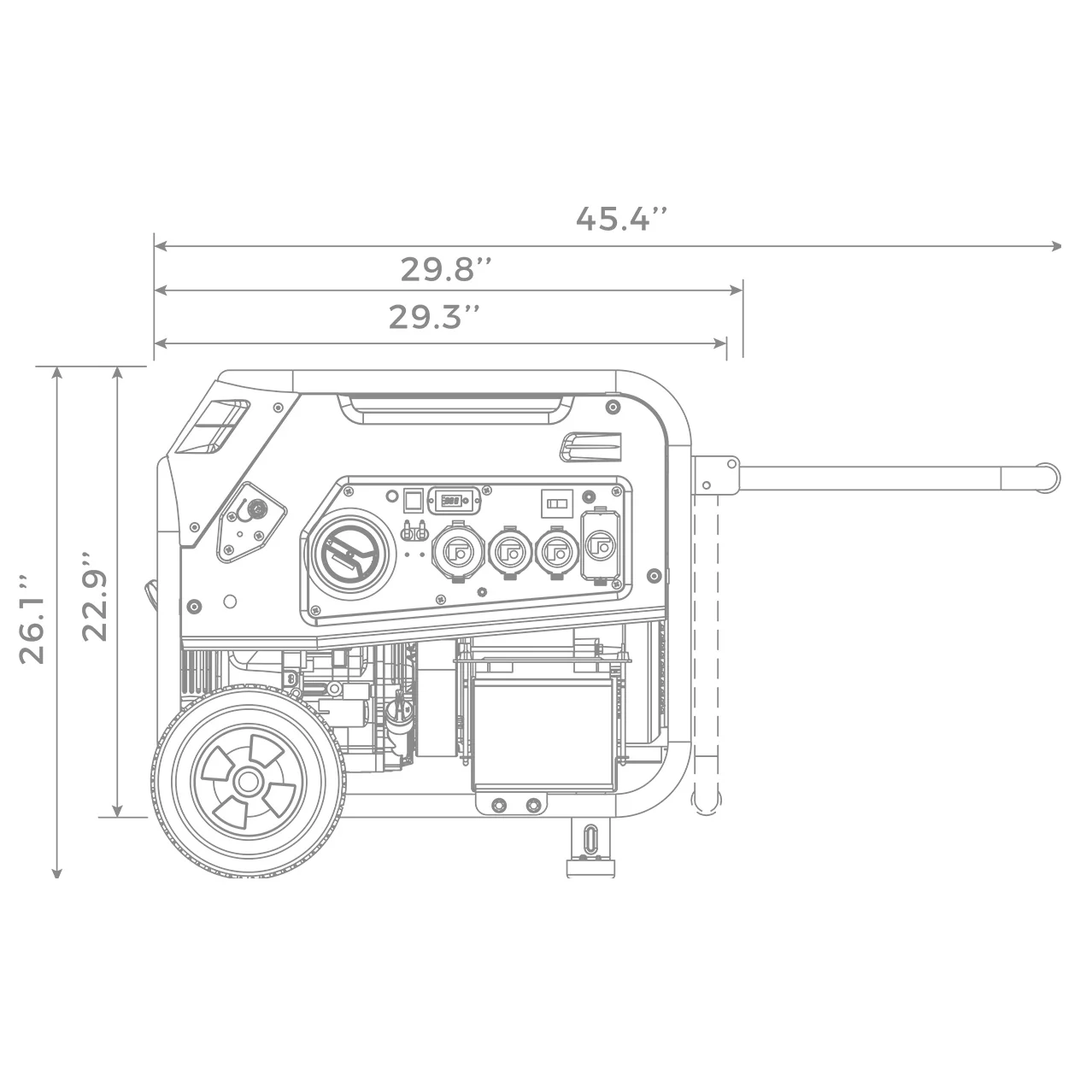 Tri Fuel Portable Generator 8000W Electric Start 120/240V - Image 16