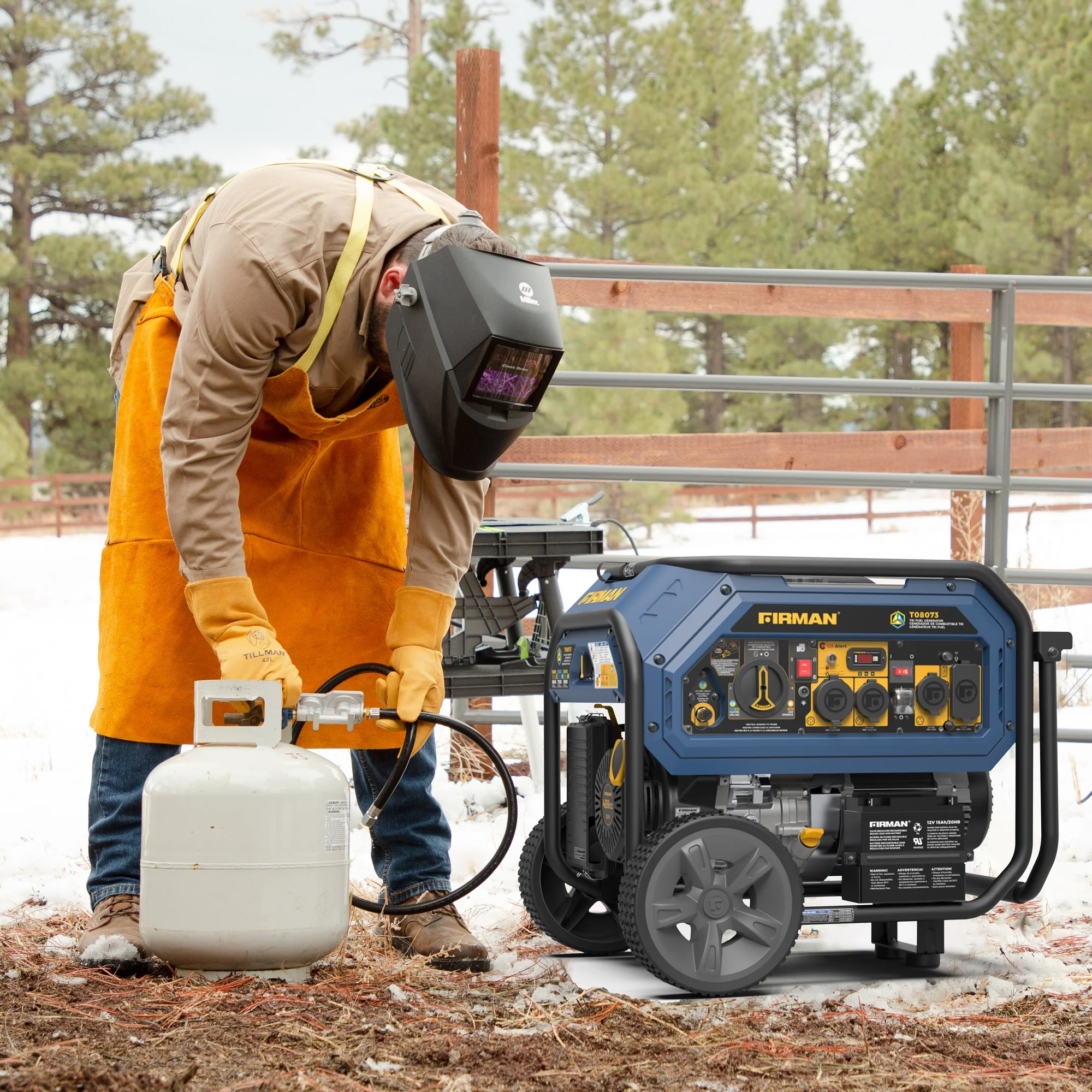 Tri Fuel  Portable Generator 10000/8000W Electric Start With CO Alert - Image 12