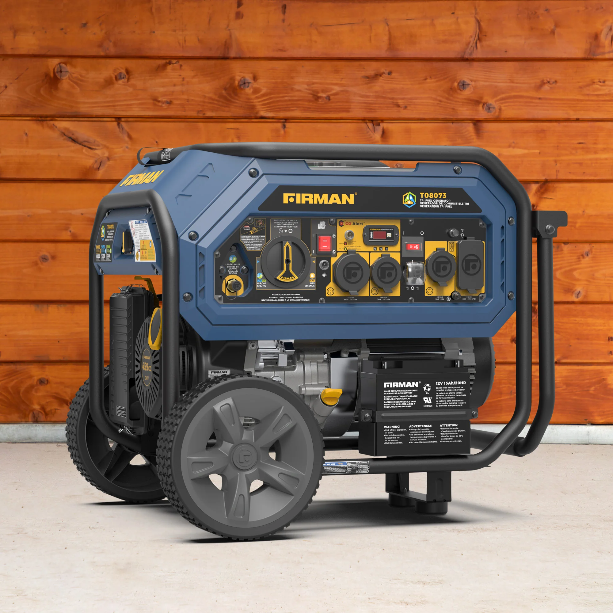 Tri Fuel  Portable Generator 10000/8000W Electric Start With CO Alert - Image 13