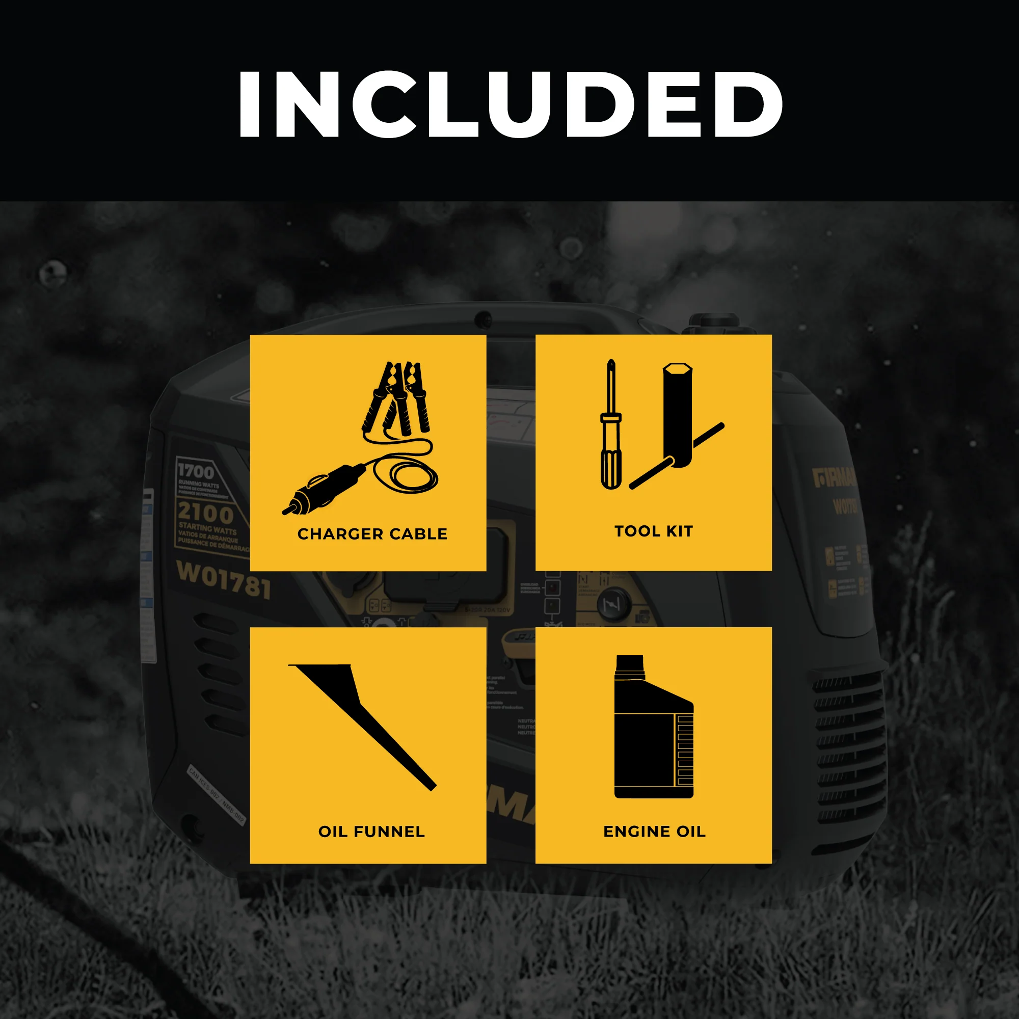 Inverter Portable Generator 2100W Recoil Start - Image 3