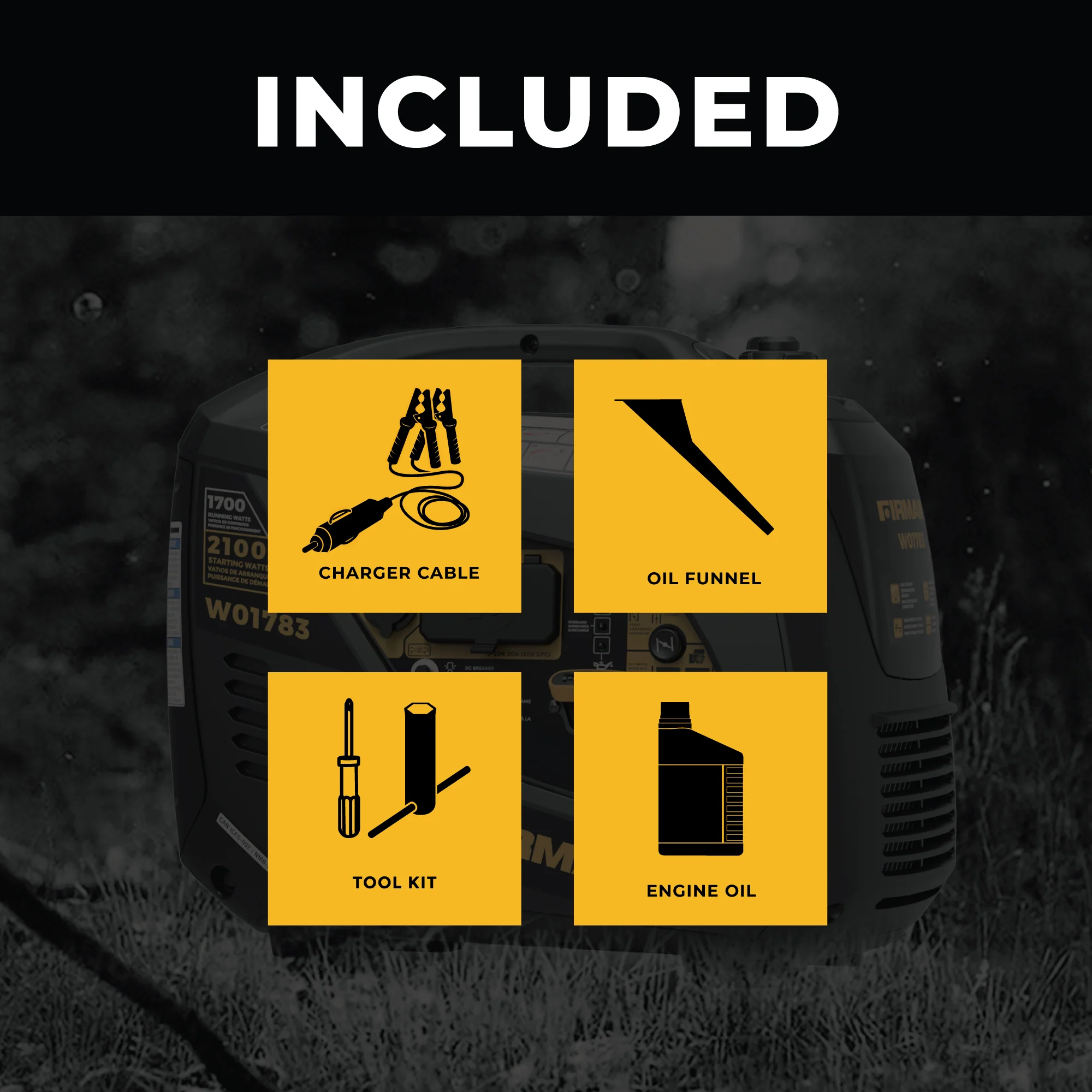 Inverter Portable Generator 2100W Recoil Start - Image 3