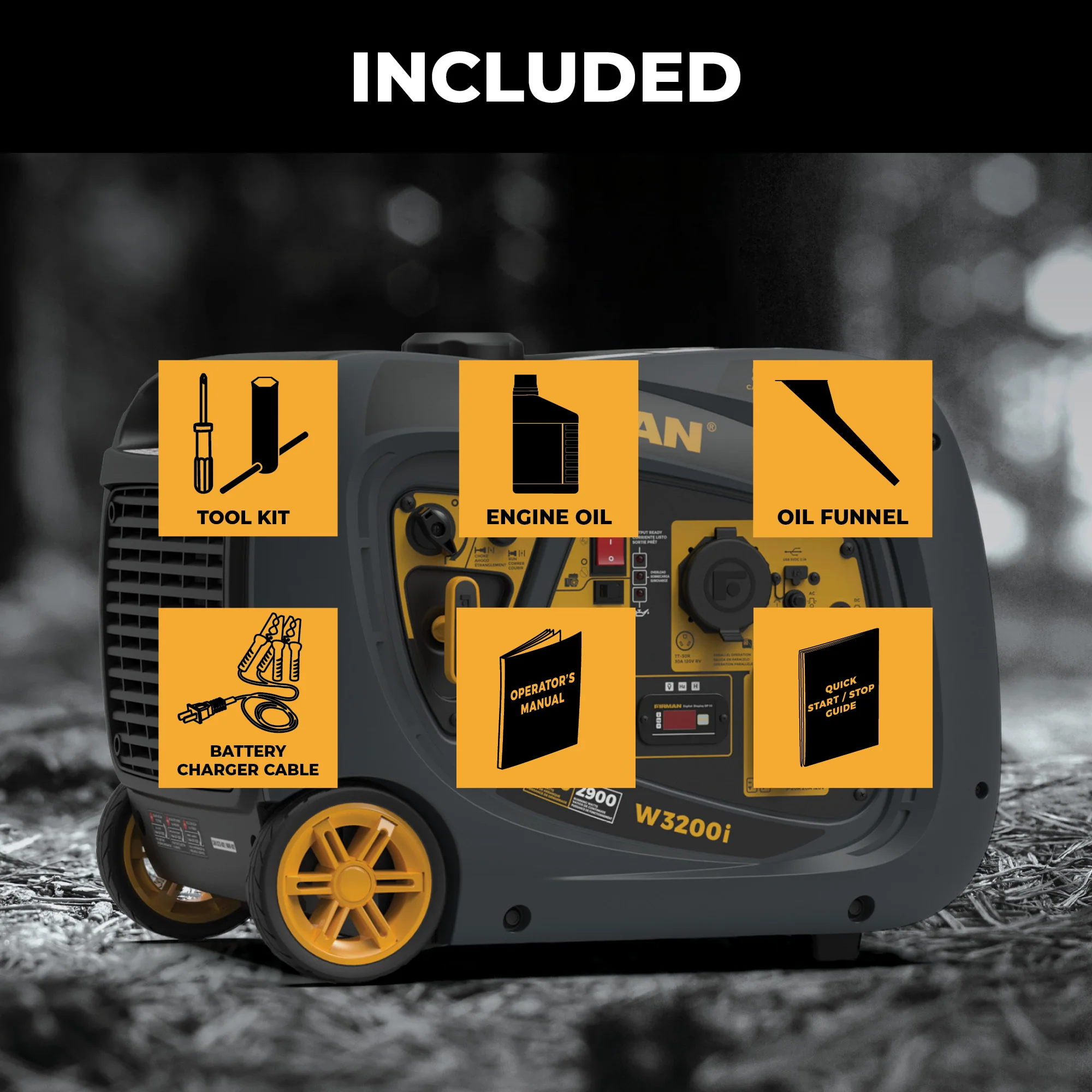 Inverter Portable Generator 3200W Recoil Start - Image 3