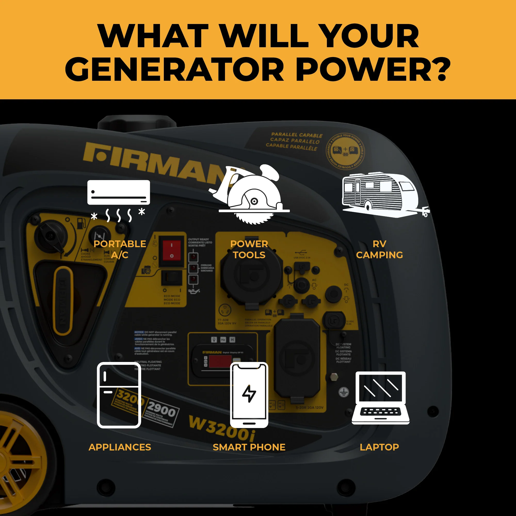 Inverter Portable Generator 3200W Recoil Start - Image 5