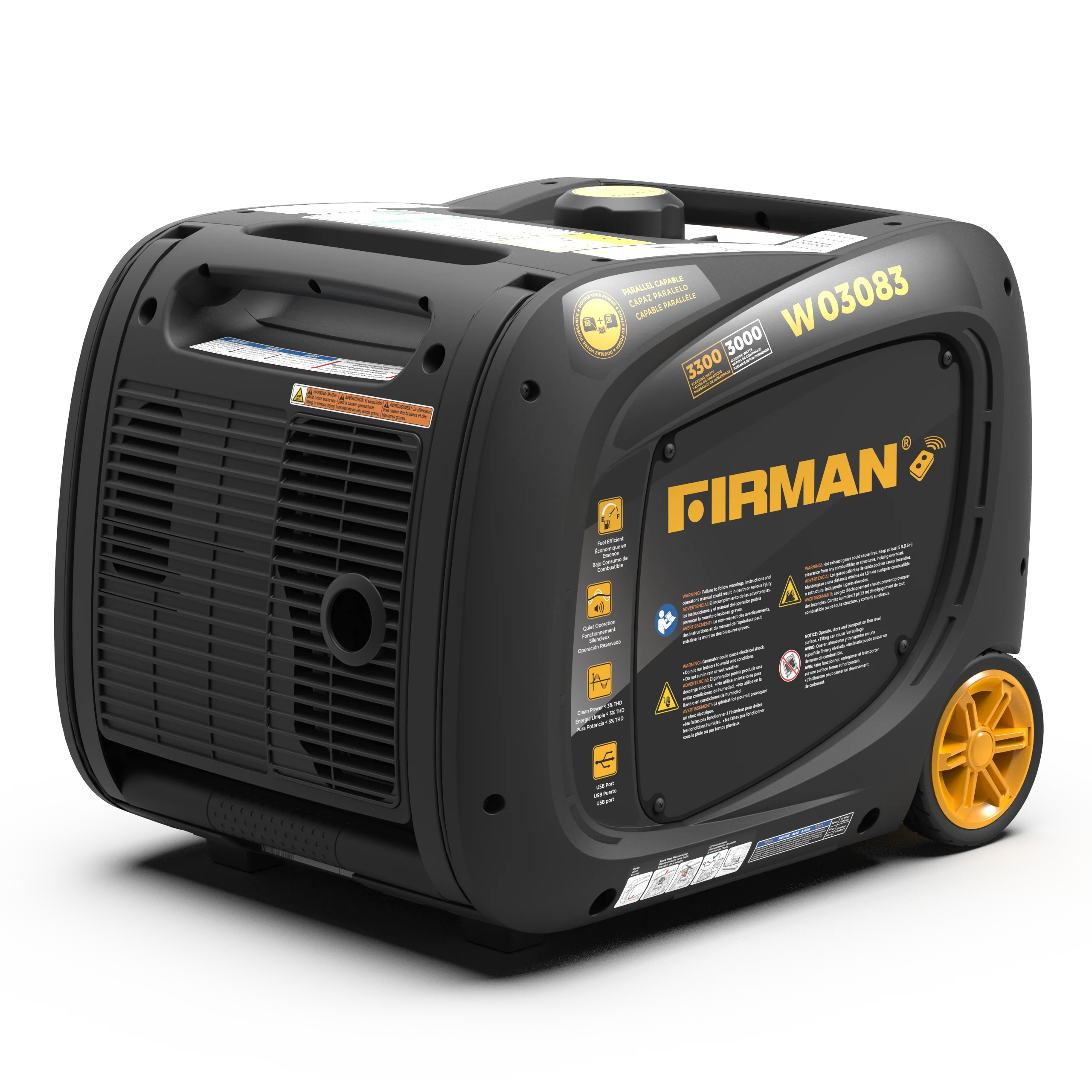 Refurbished Inverter Gas Portable Generator 3300W Recoil Start - Image 12