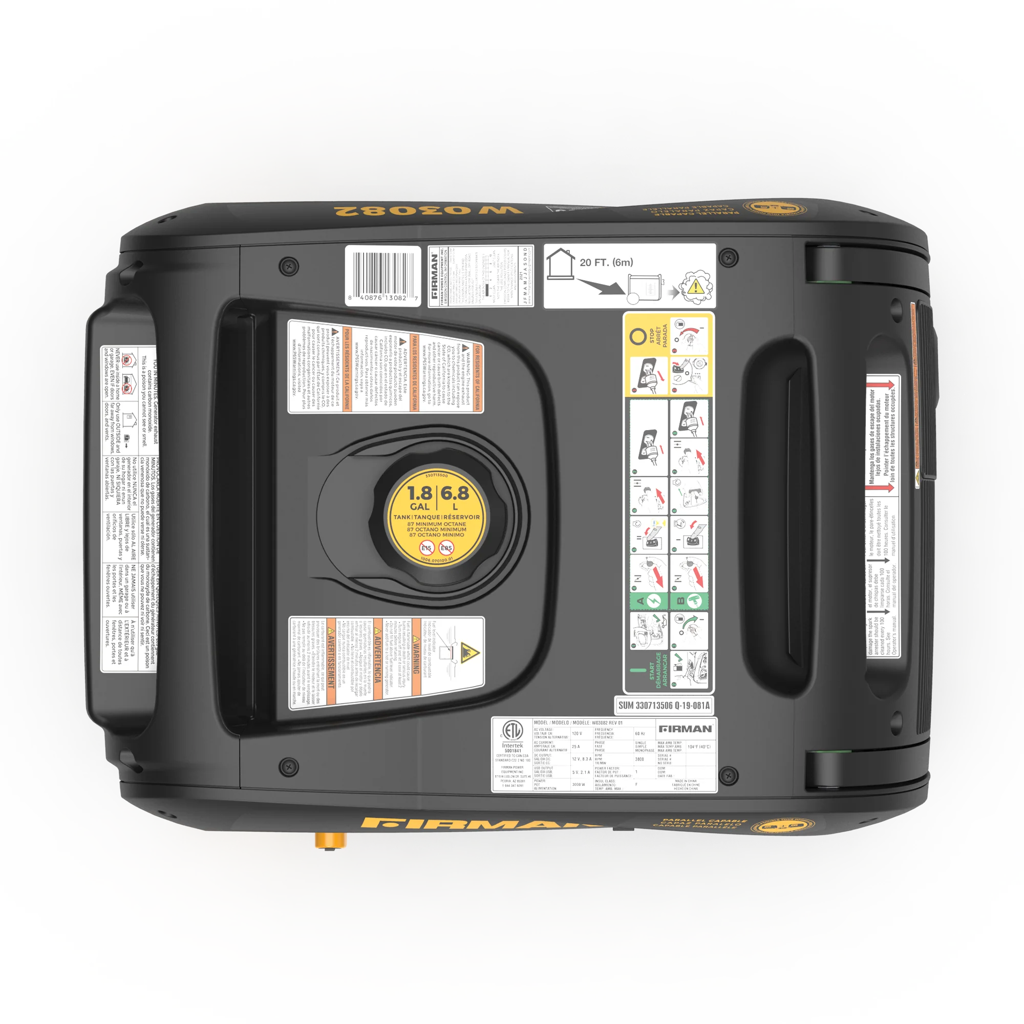 Inverter Portable Generator 3300W Electric Start - Image 10