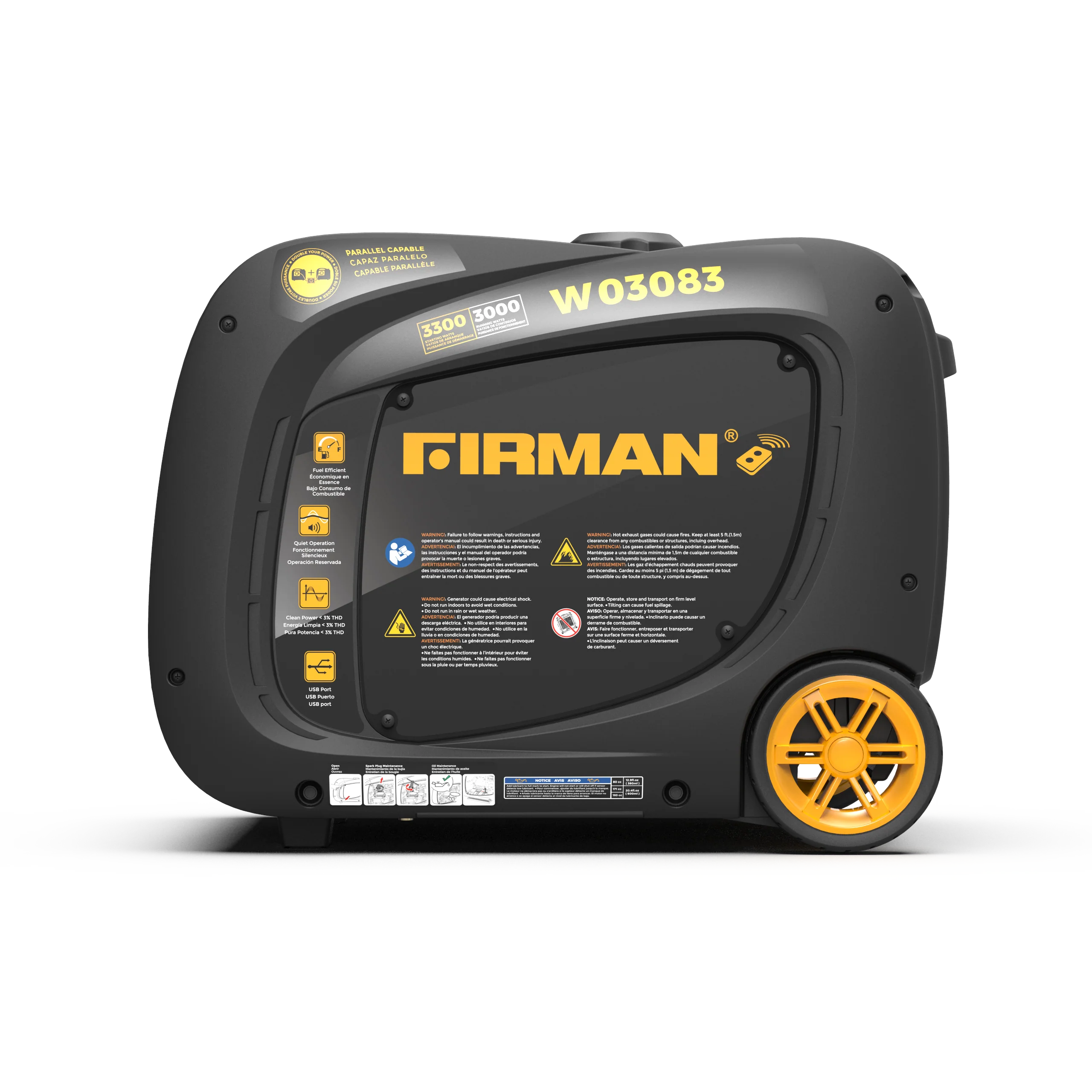 Inverter Portable Generator 3300W Remote Start - Image 9