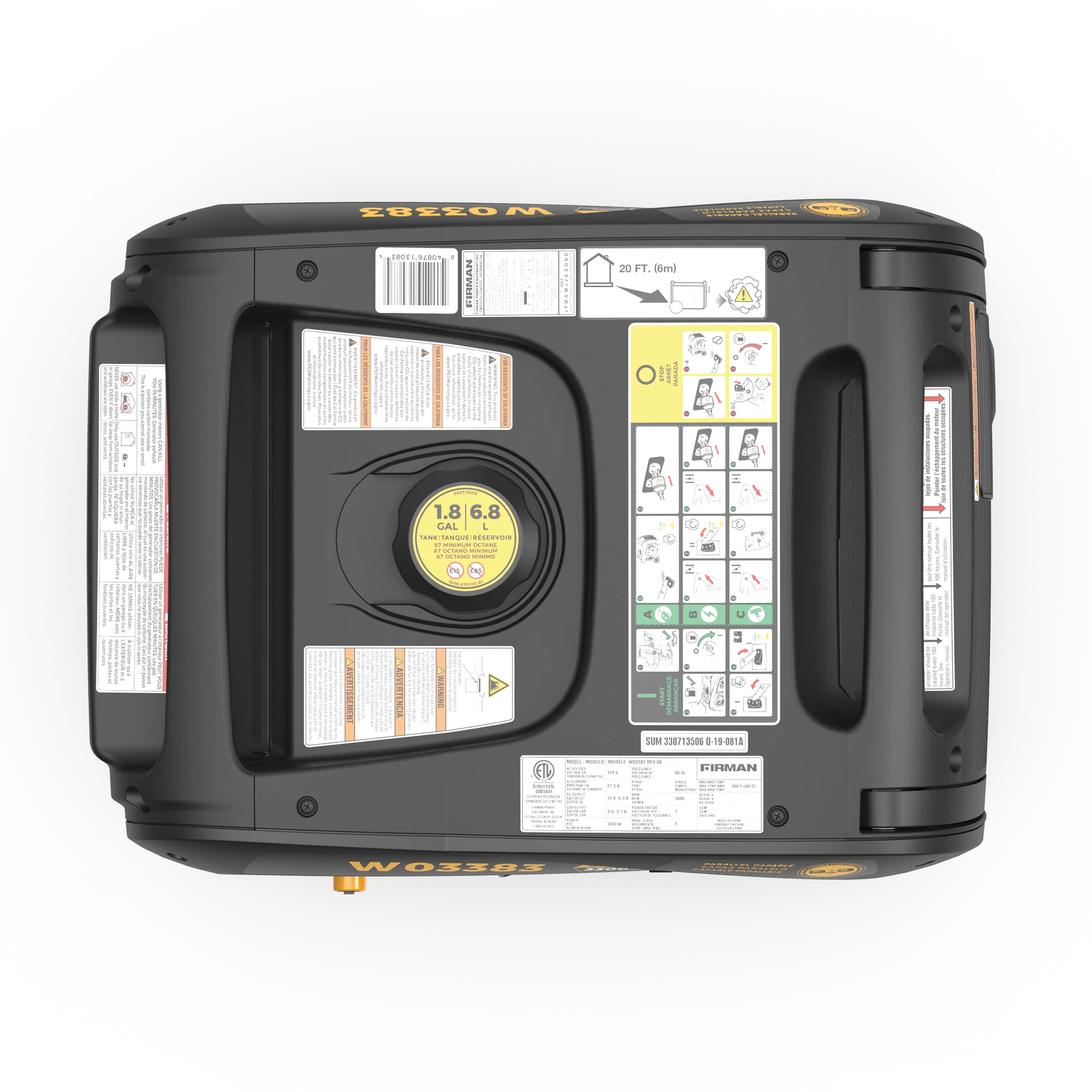 Inverter Portable Generator 3650W Remote Start - Image 11