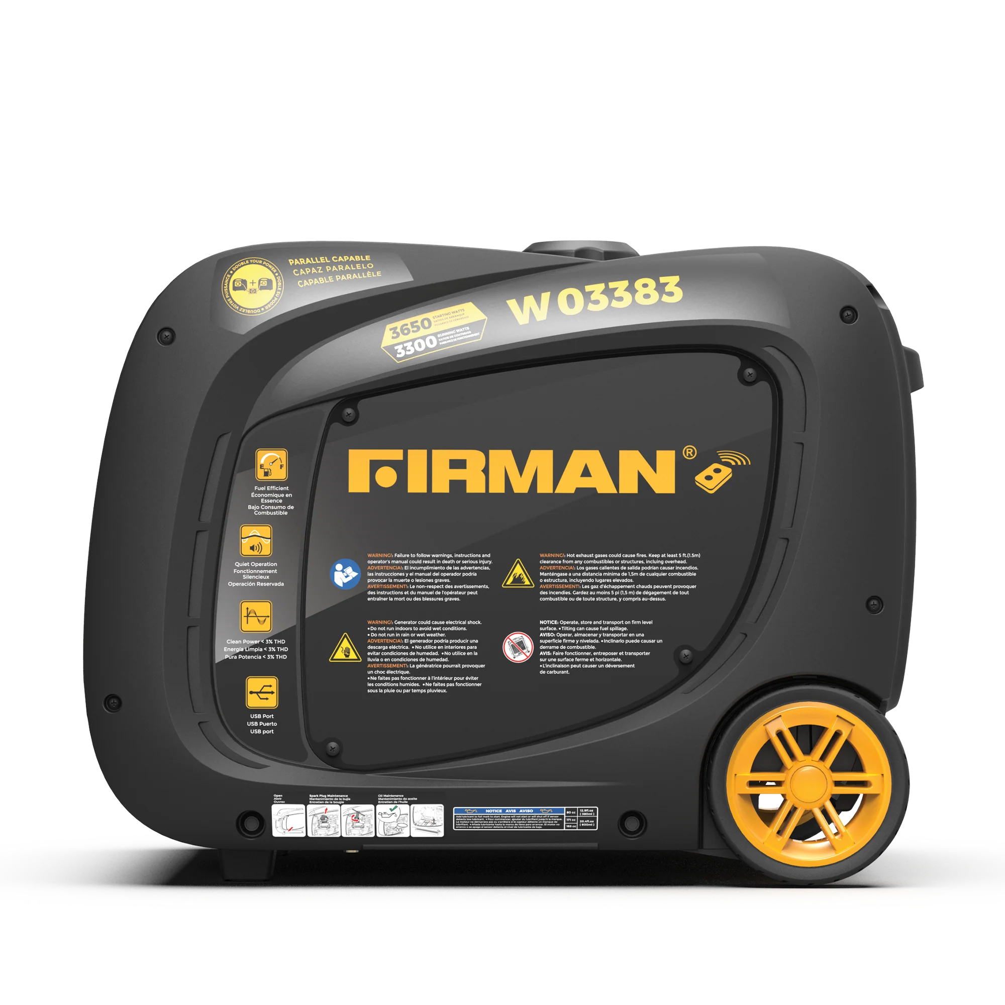 Refurbished Inverter Portable Generator 3650W Remote Start - Image 7