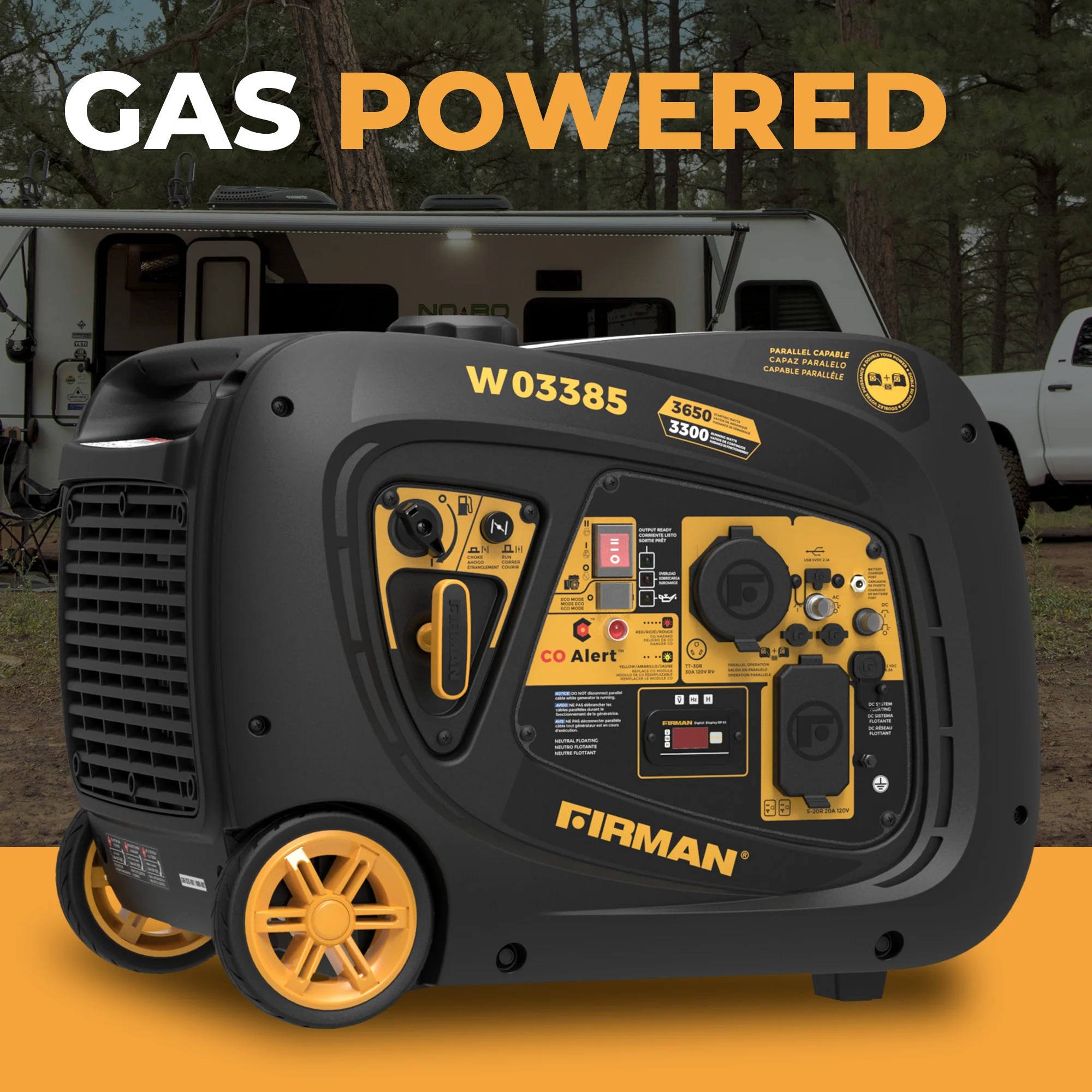 INVERTER PORTABLE GENERATOR 4125W WITH CO ALERT - Image 10
