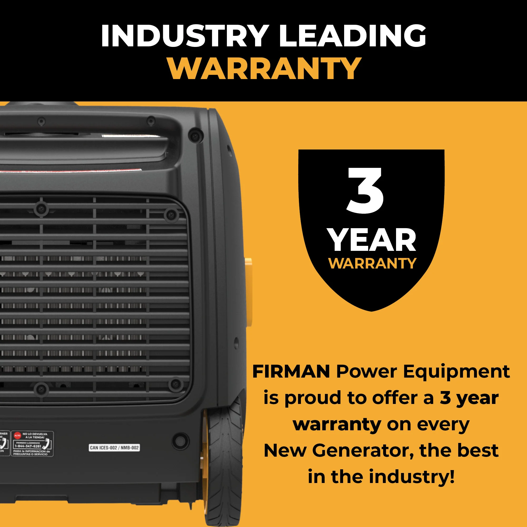INVERTER PORTABLE GENERATOR 4125W WITH CO ALERT - Image 7