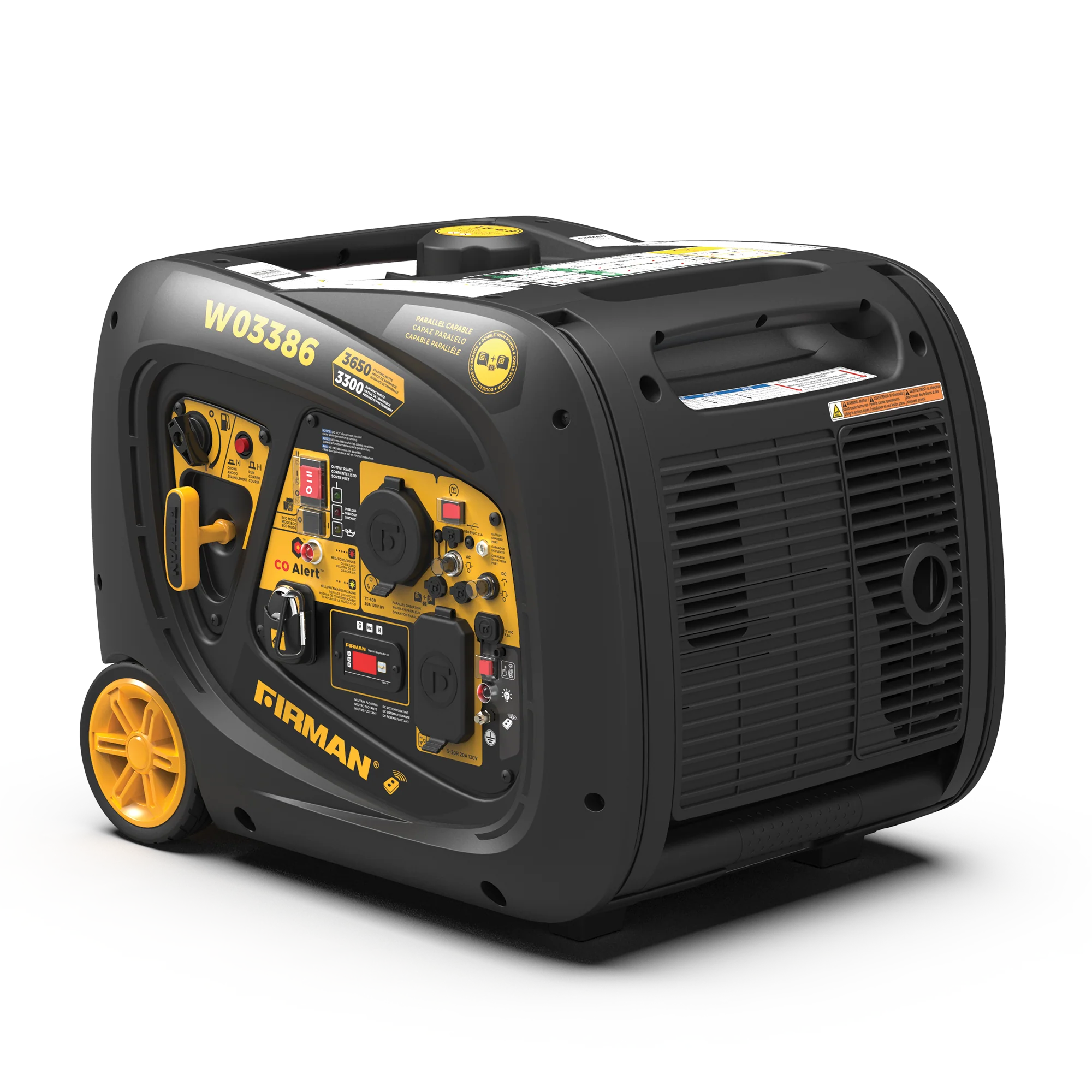 Refurbished Inverter Portable Generator 3650W Remote Start with CO ALERT - Image 11