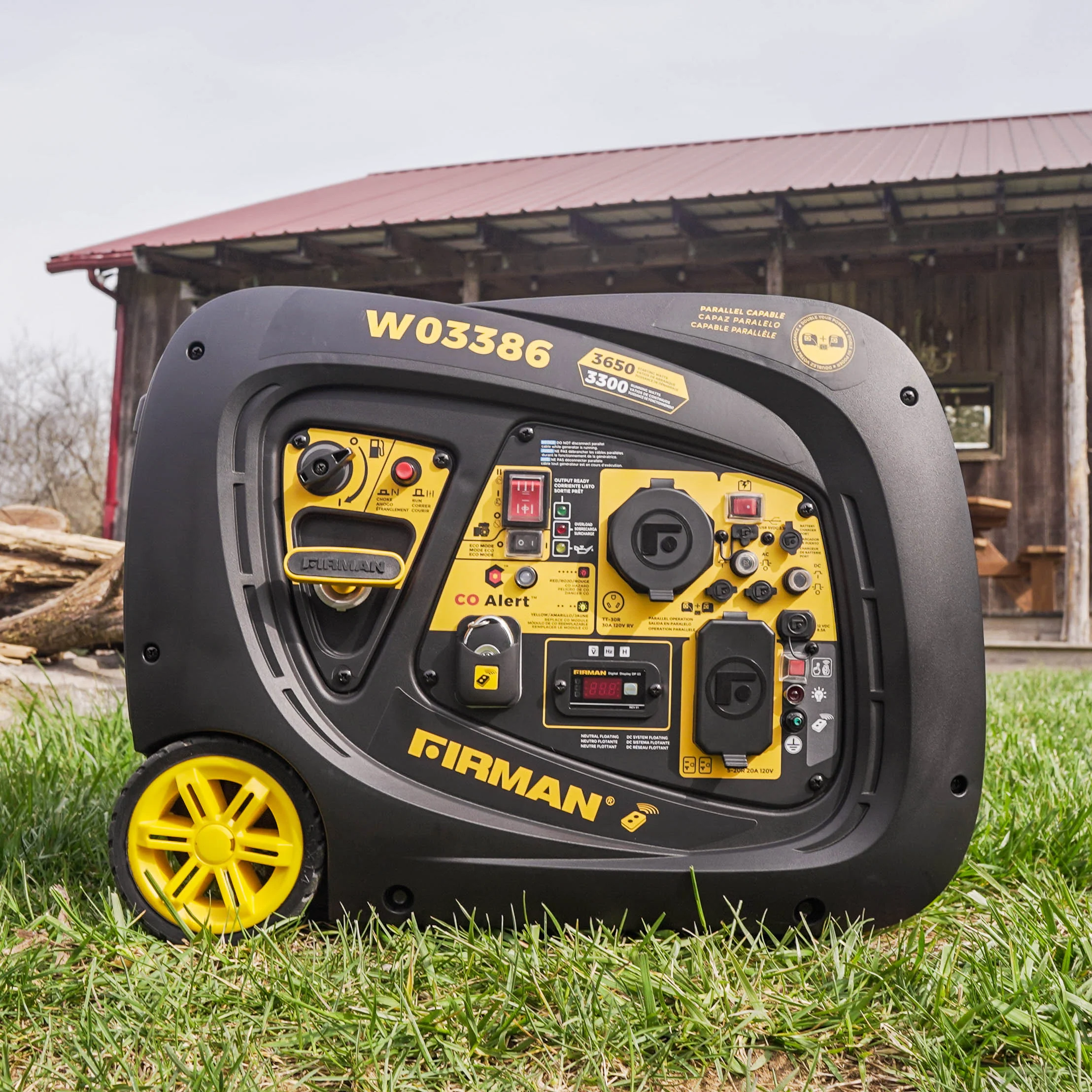 Refurbished Inverter Portable Generator 3650W Remote Start with CO ALERT - Image 3