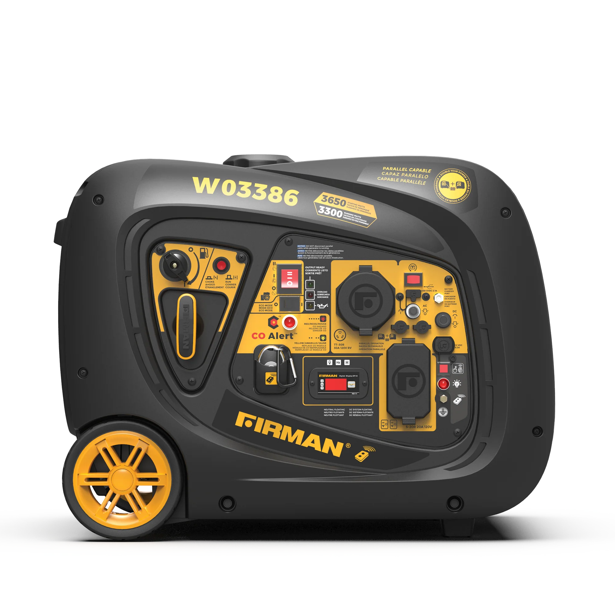 Refurbished Inverter Portable Generator 3650W Remote Start with CO ALERT - Image 6