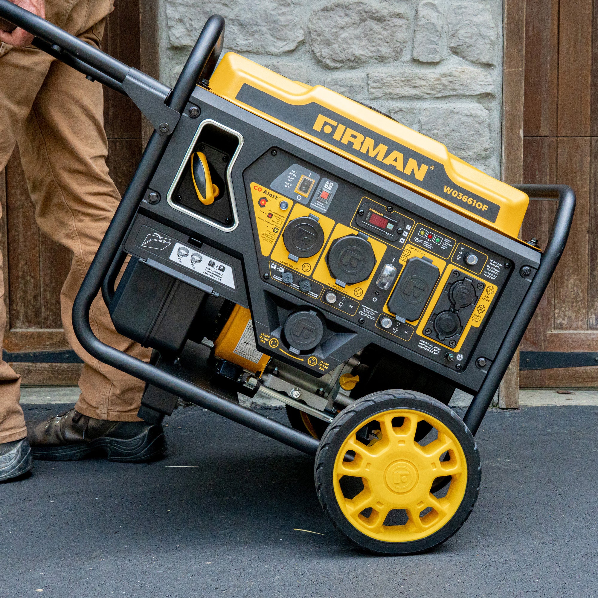 Inverter Open Frame Portable Generator 4500W Recoil Start with CO Alert - Image 3