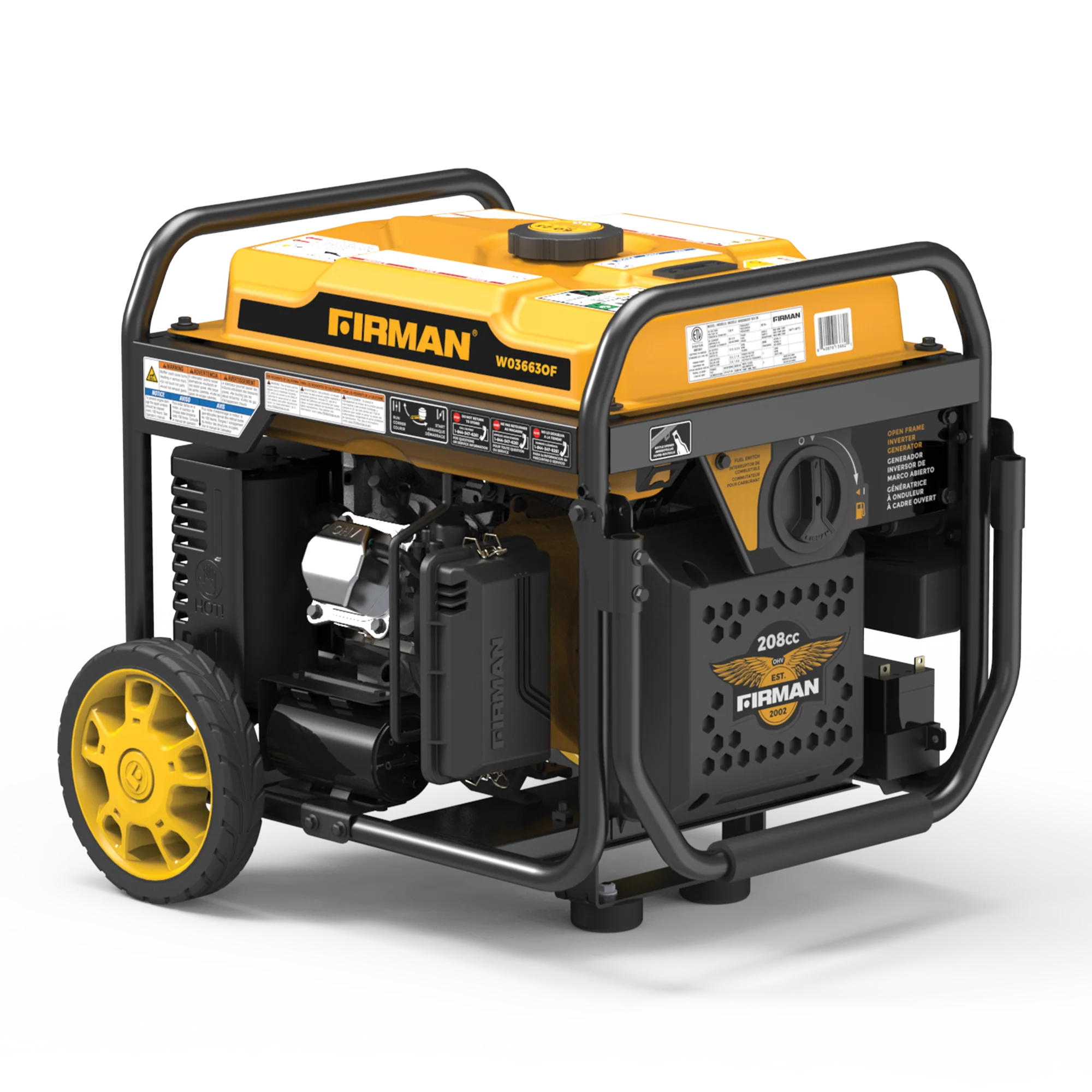 Inverter Open Frame Portable Generator 4500W Remote Start with CO Alert - Image 16