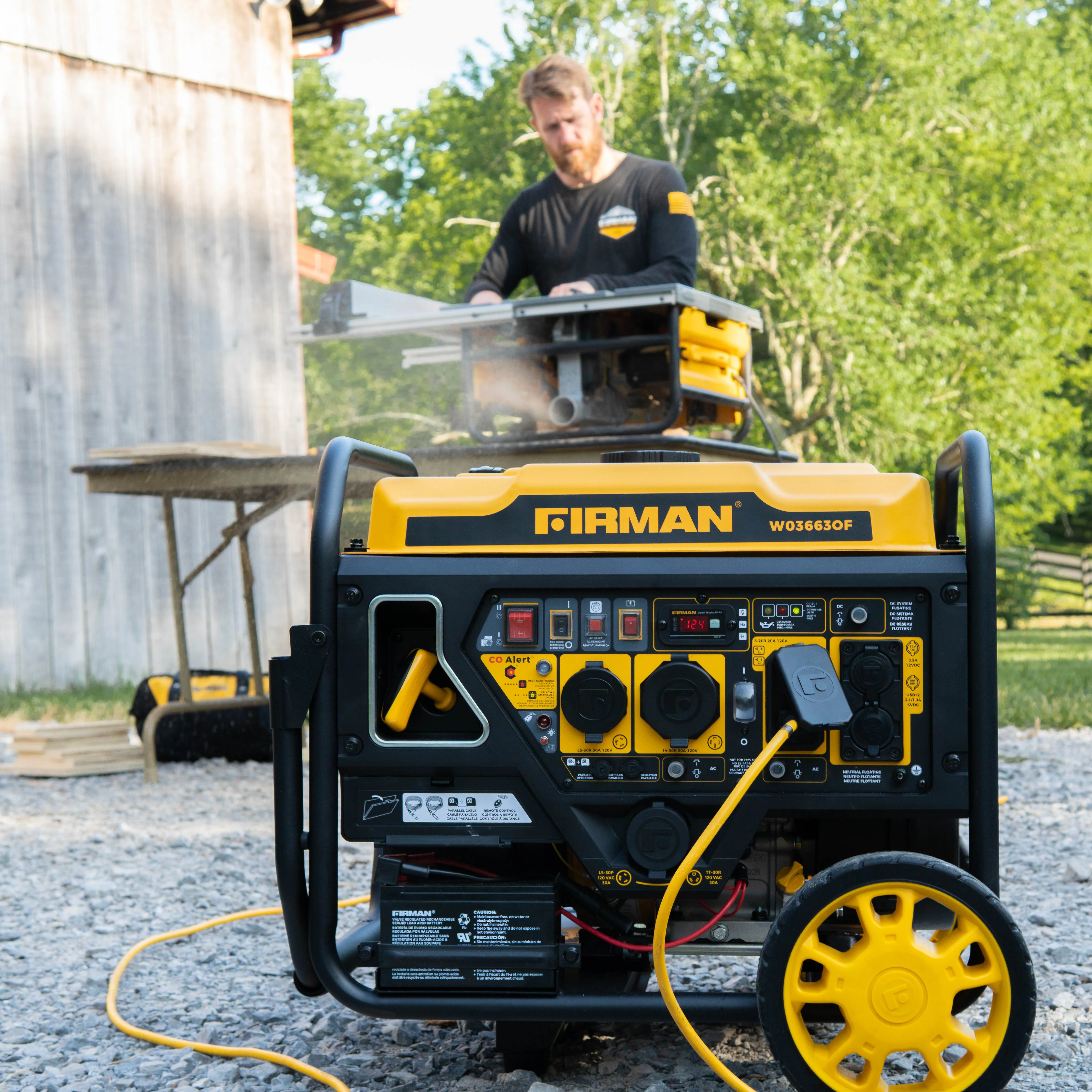 Inverter Open Frame Portable Generator 4500W Remote Start with CO Alert - Image 4