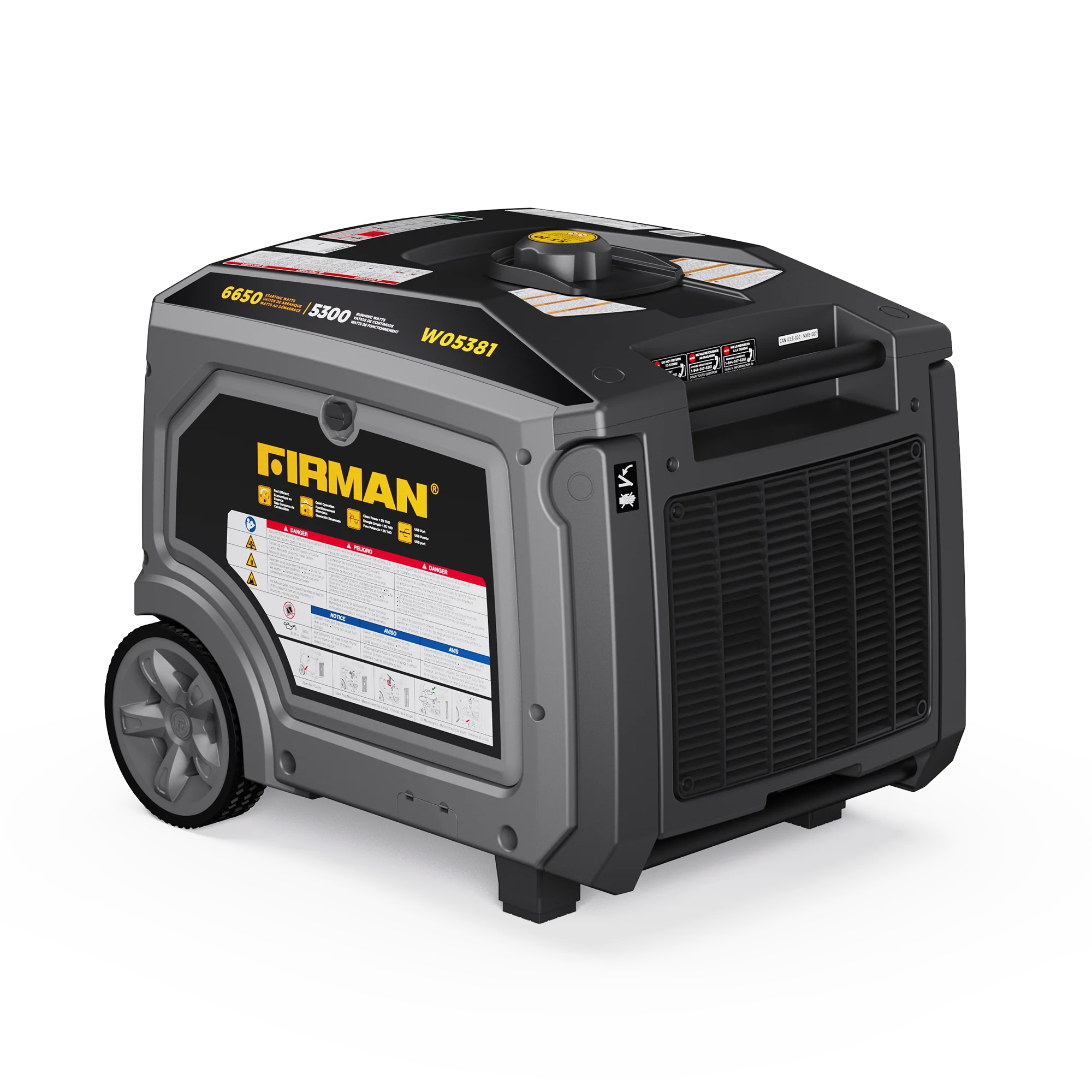 Gas Inverter Portable Generator 6650/5300 Watt 120/240V CO Alert - Image 14