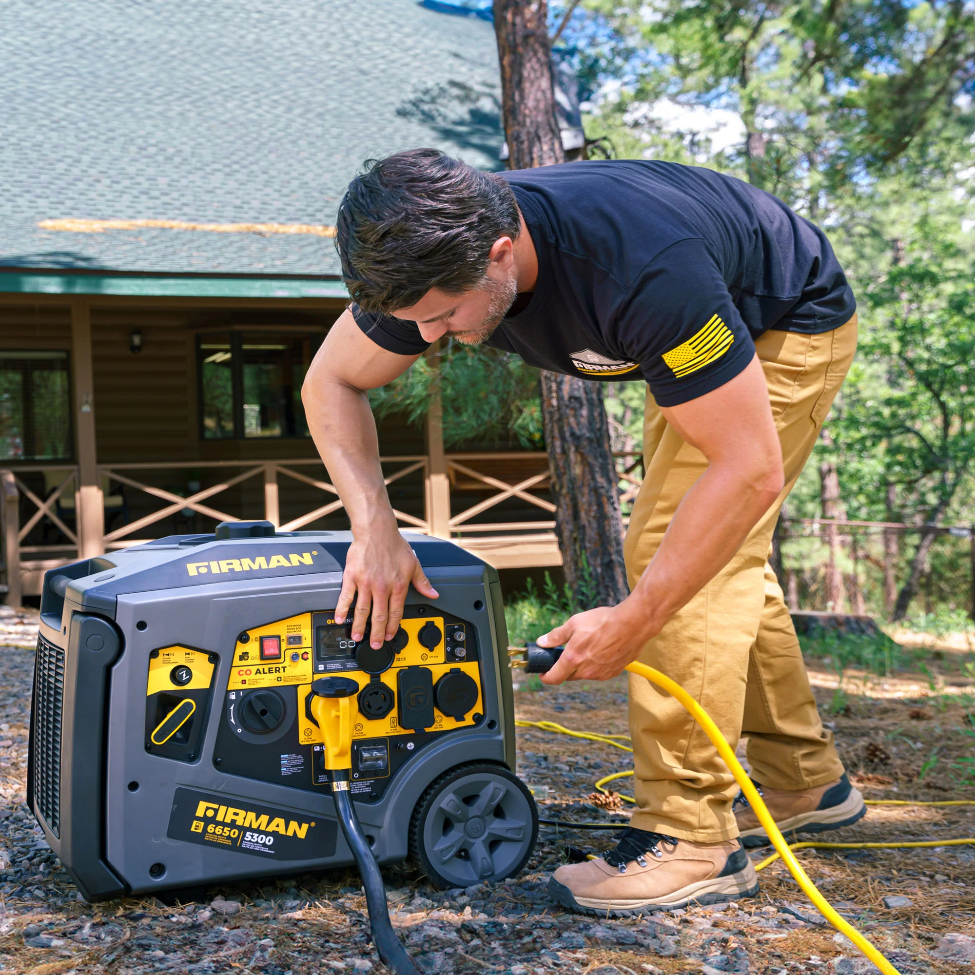 Gas Inverter Portable Generator 6650/5300 Watt 120/240V CO Alert - Image 4