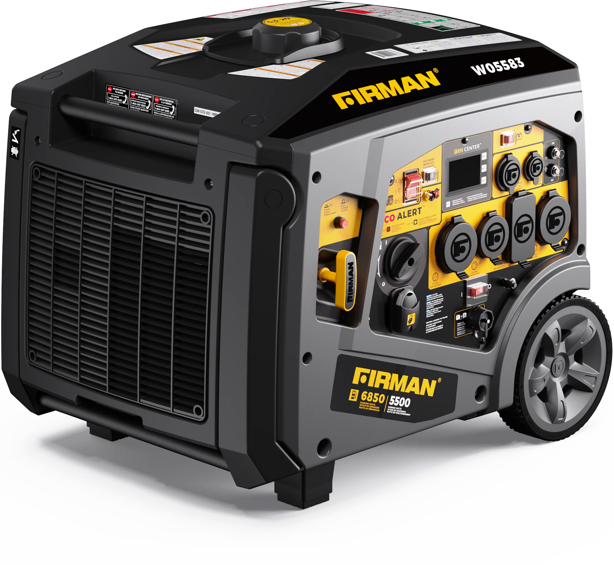 Gas Inverter Portable Generator 6850/5500 Watt Remote Start 120/240V CO Alert - Image 15