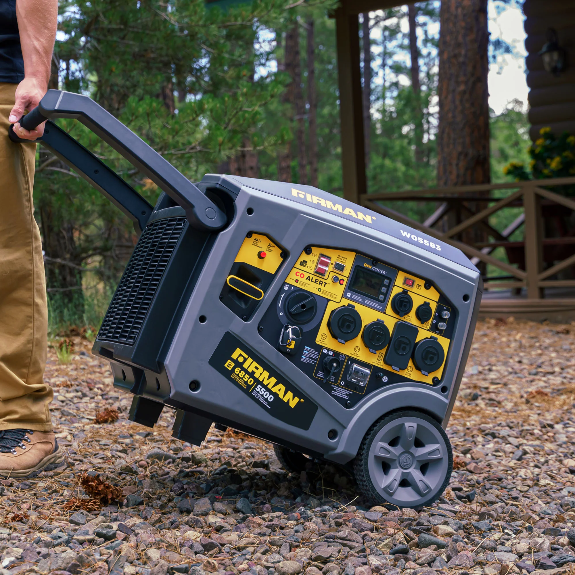 Gas Inverter Portable Generator 6850/5500 Watt Remote Start 120/240V CO Alert - Image 3