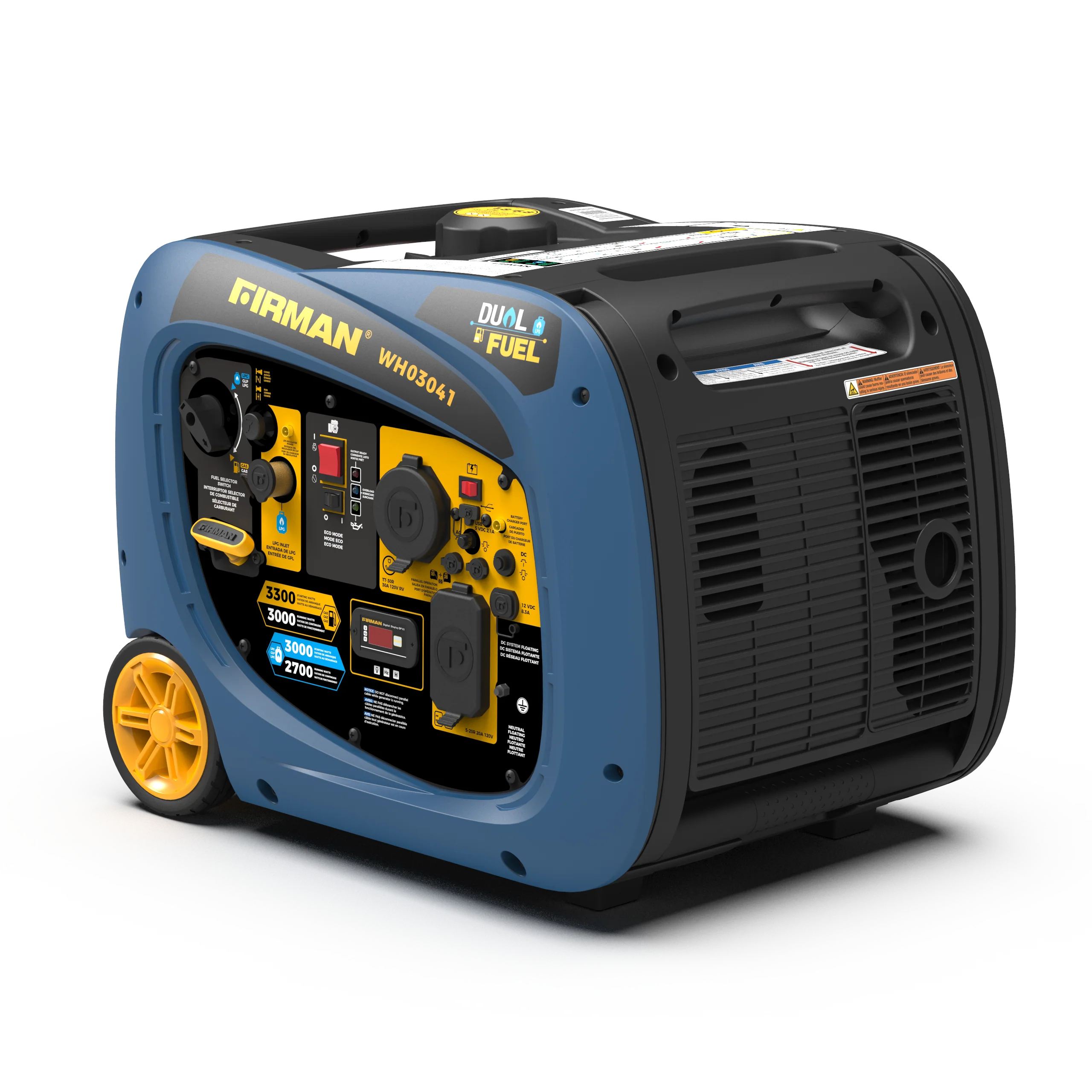 Dual Fuel Inverter Portable Generator 3300W Recoil Start - Image 7