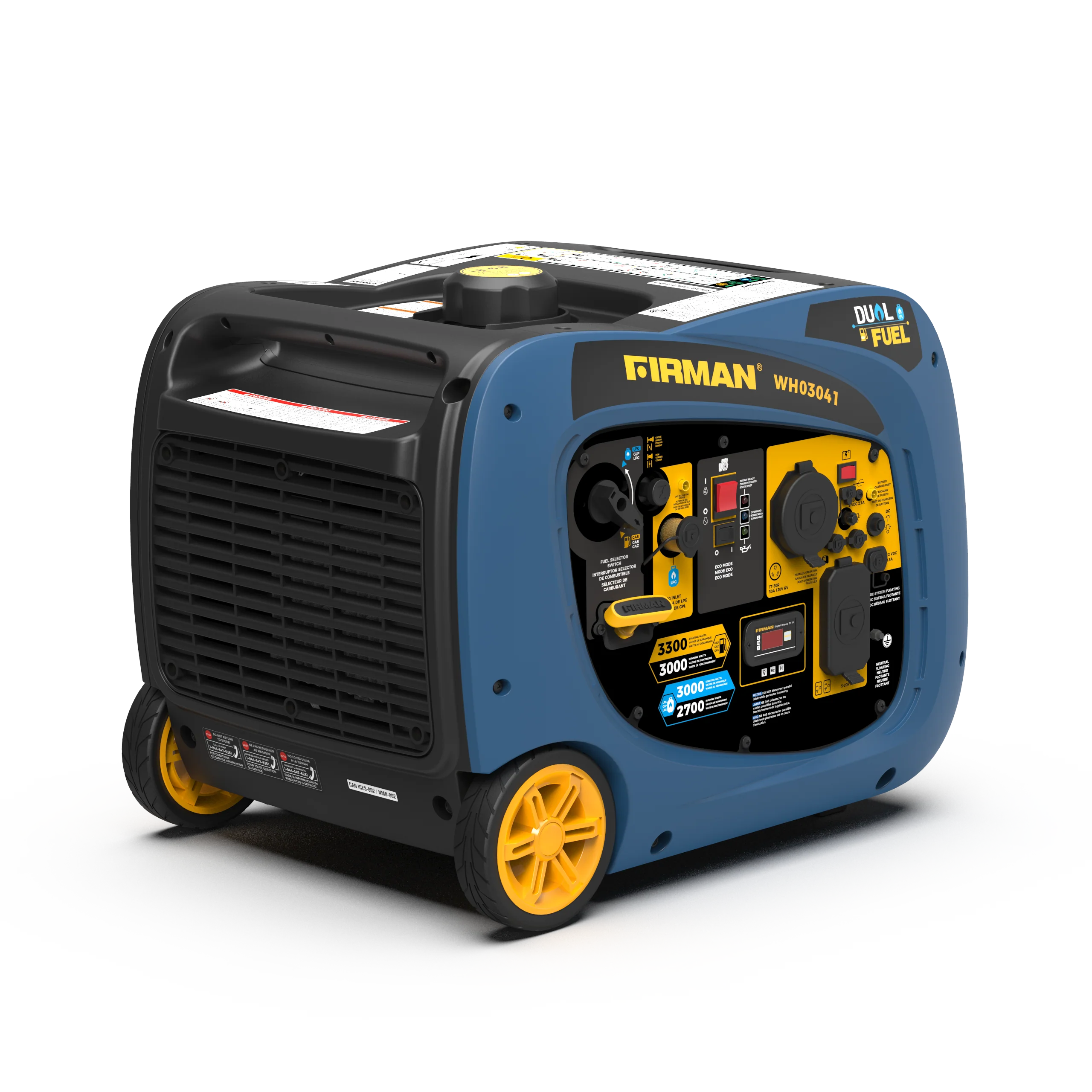 Dual Fuel Inverter Portable Generator 3300W Recoil Start - Image 8