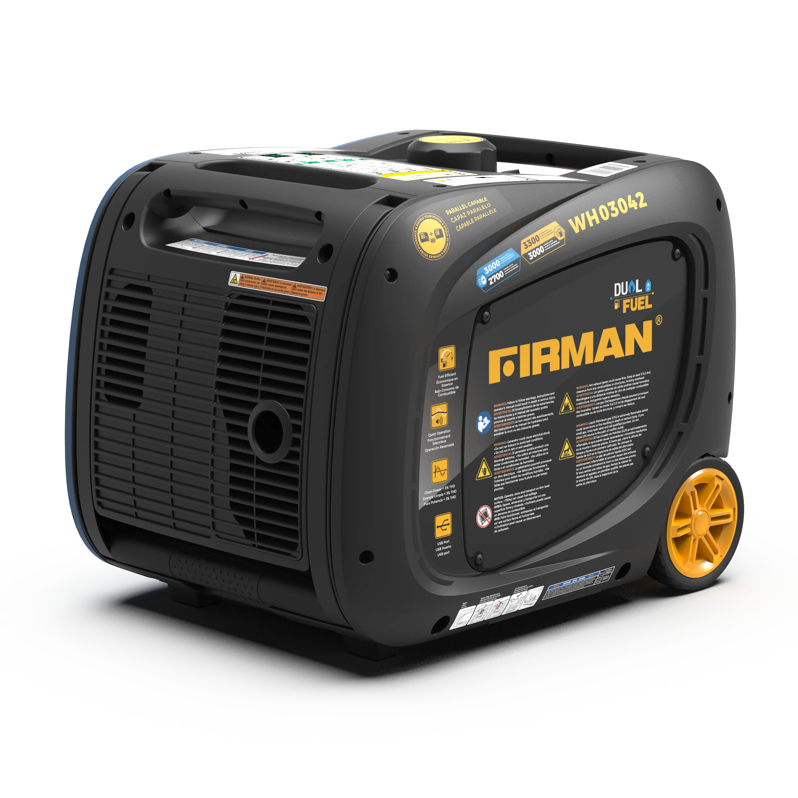 Dual Fuel Inverter Portable Generator 3300W Electric Start - Image 13